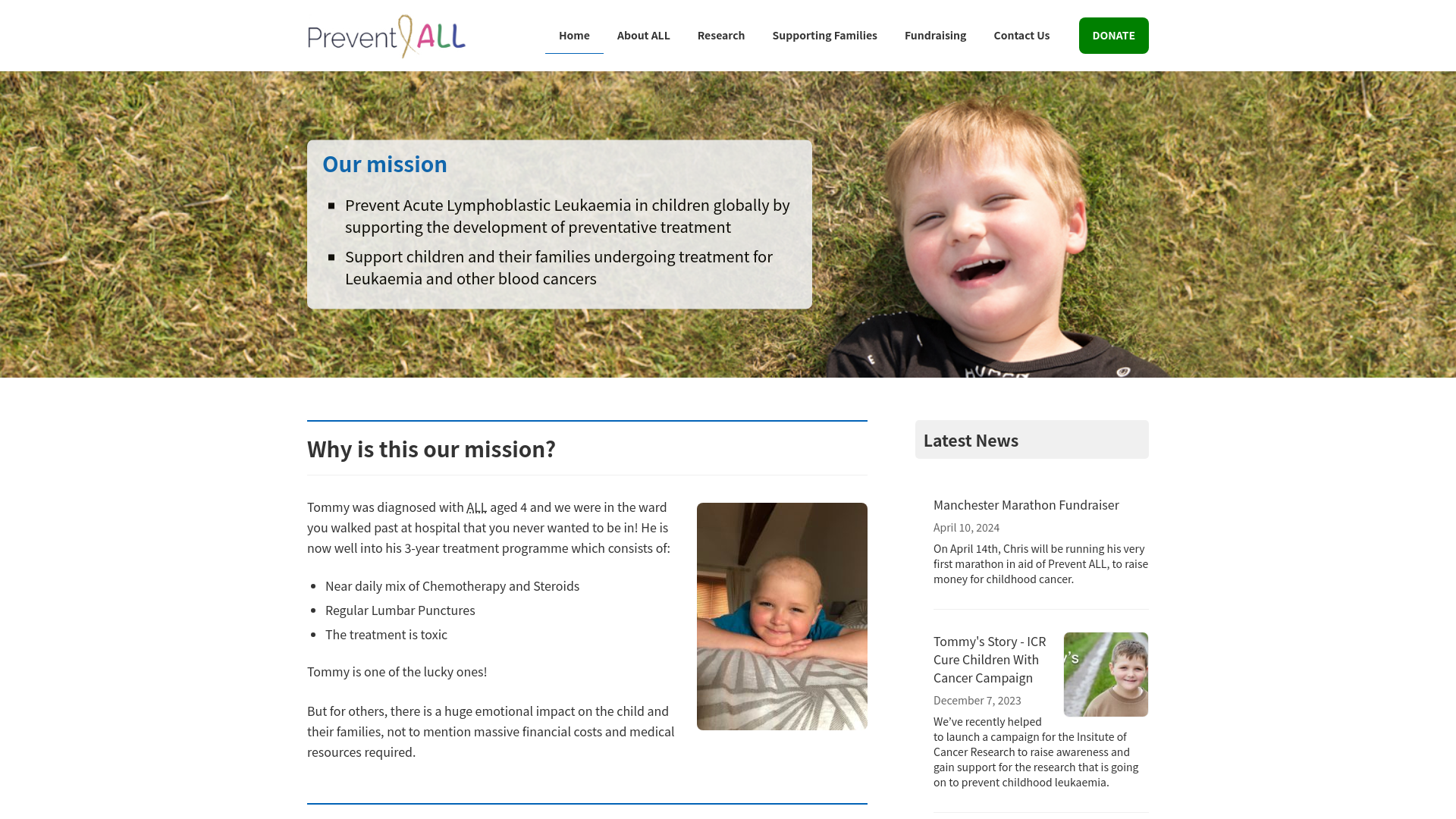 Website screenshot