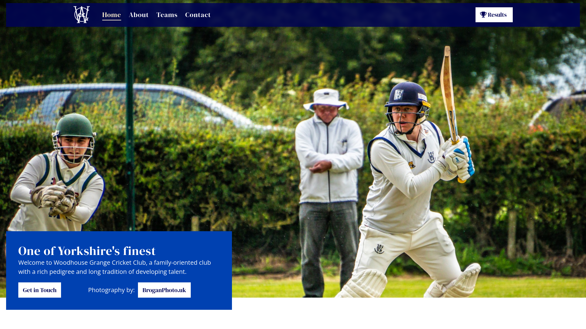 Website screenshot