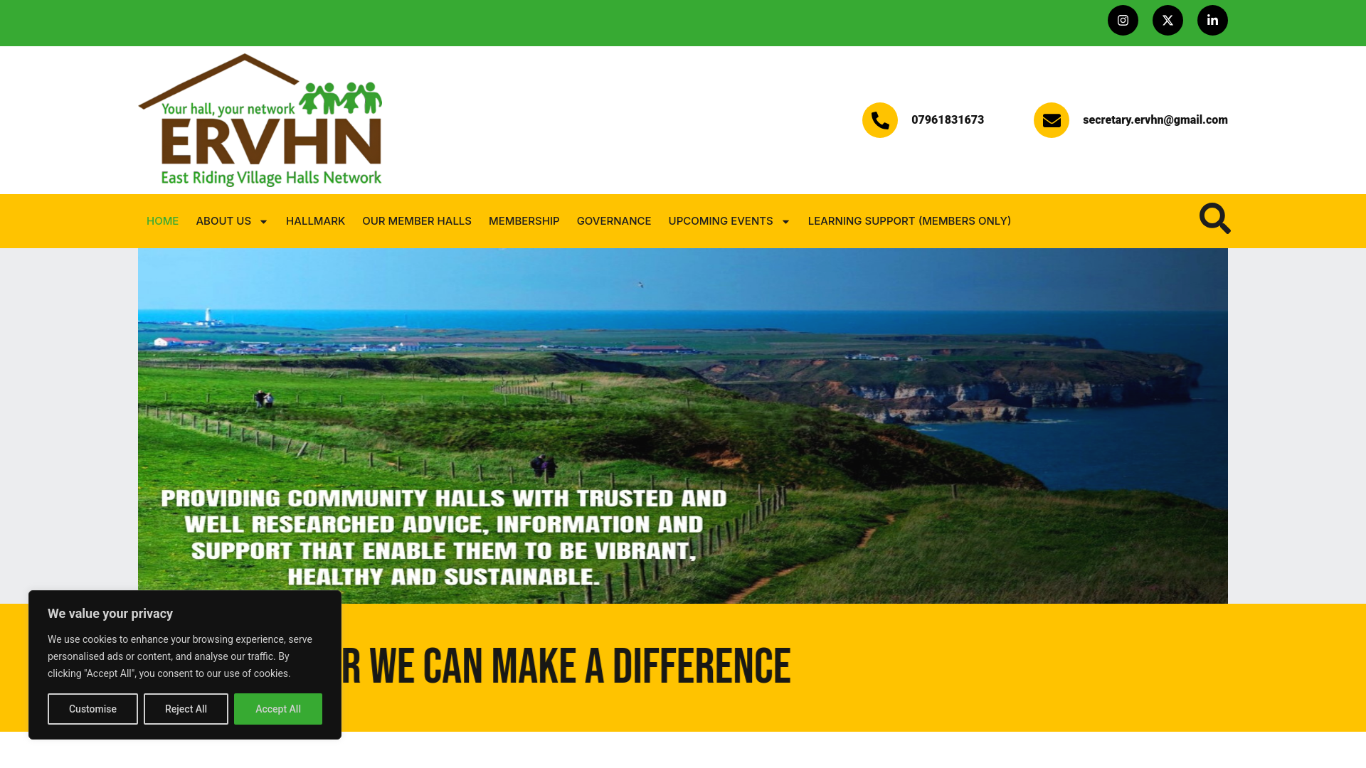 Website screenshot