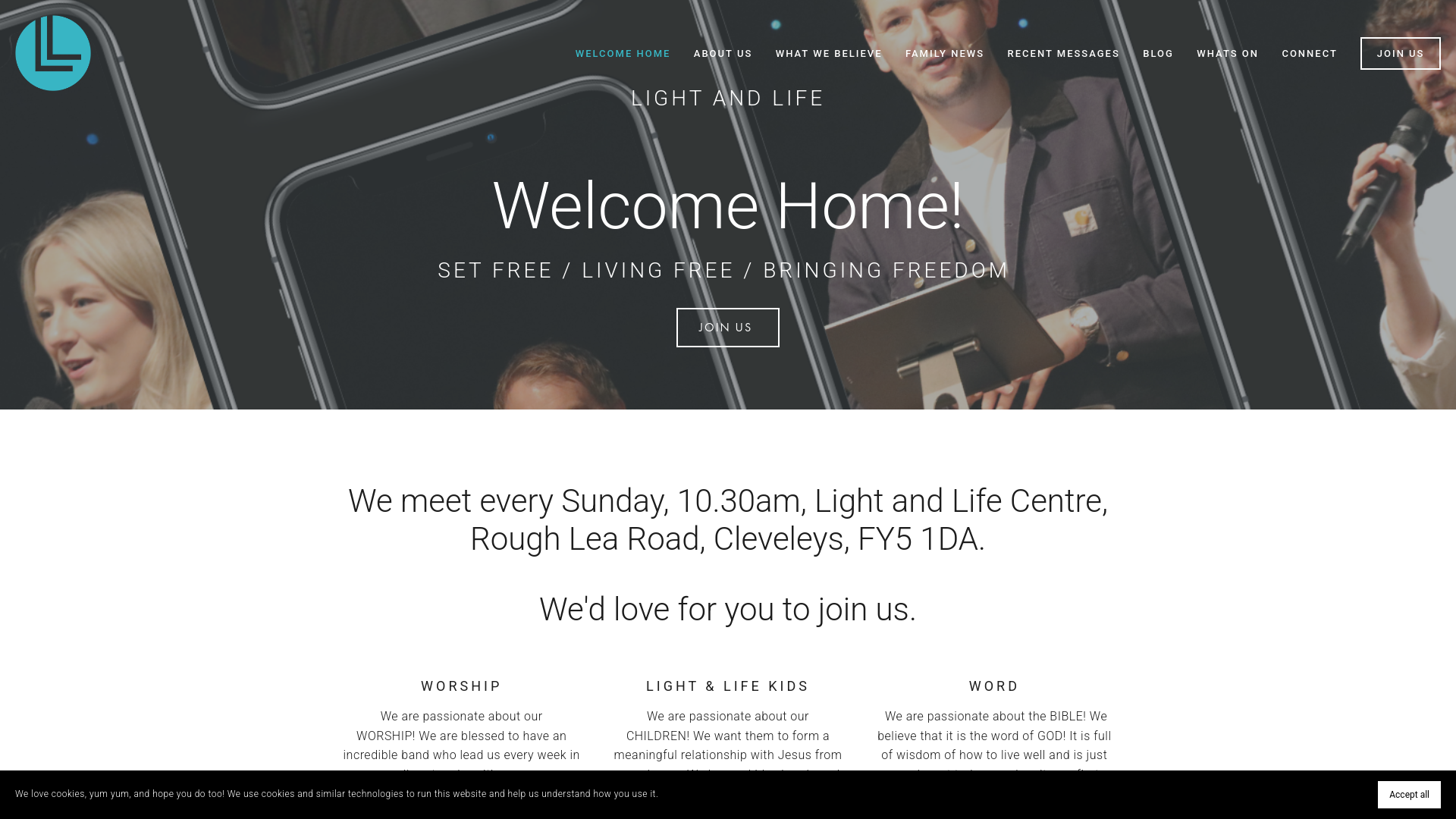Website screenshot