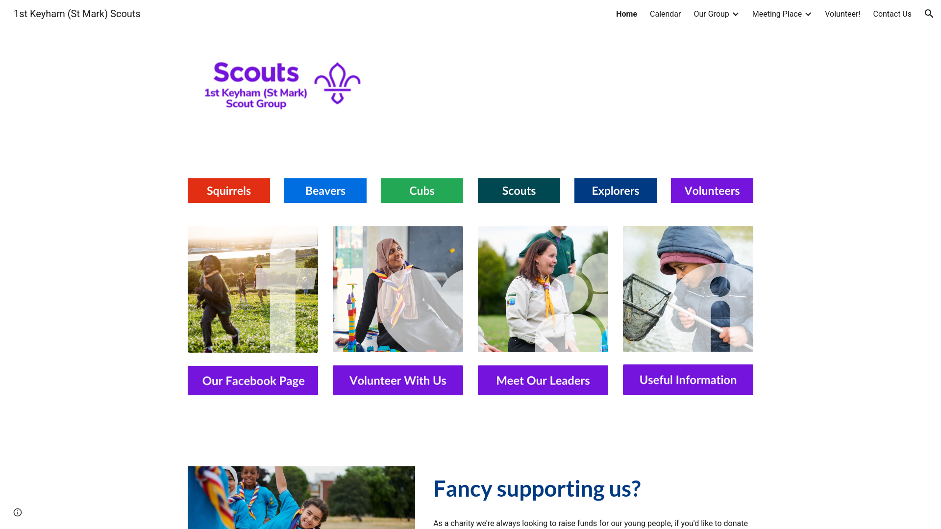 Website screenshot