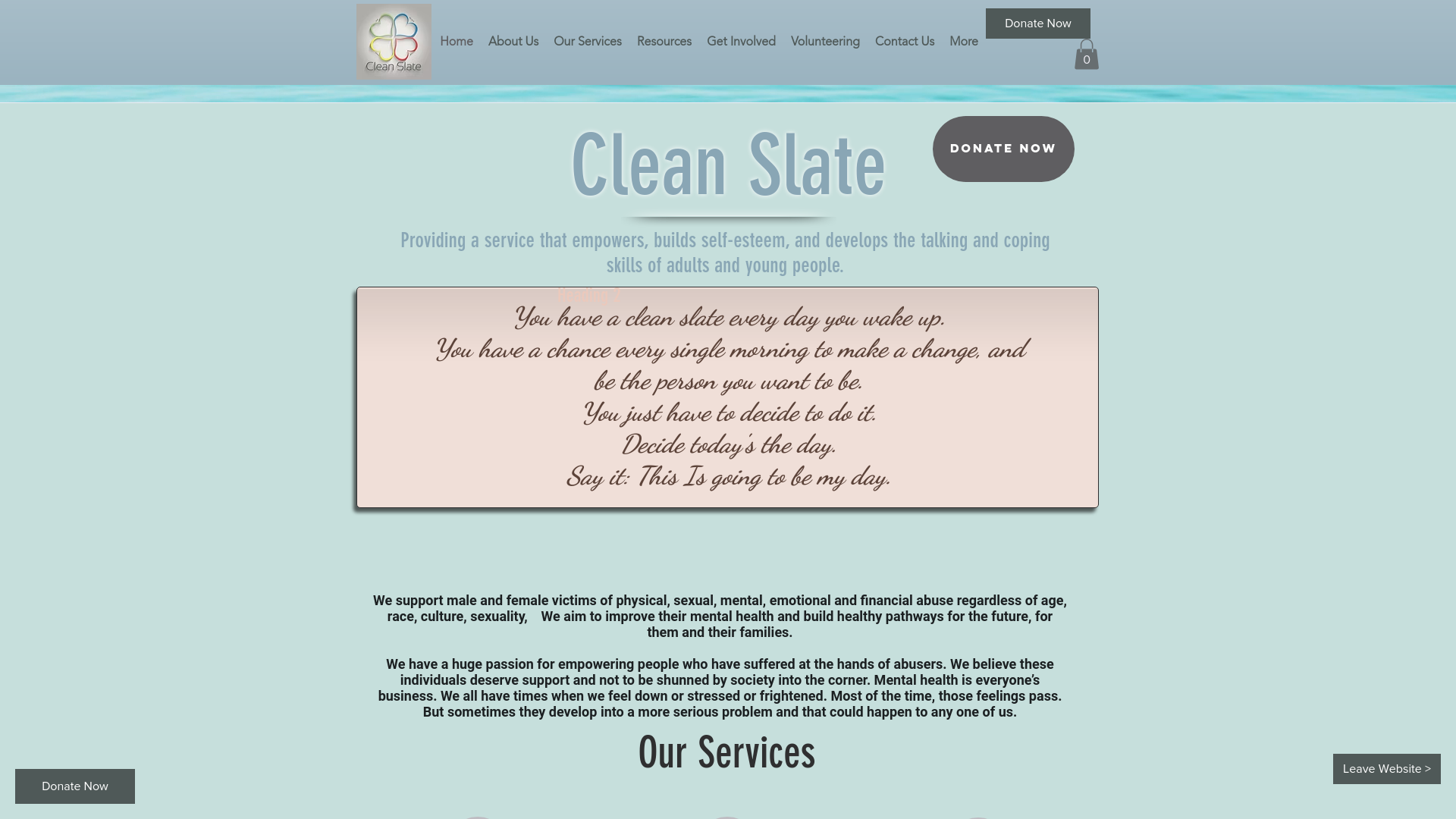 Website screenshot