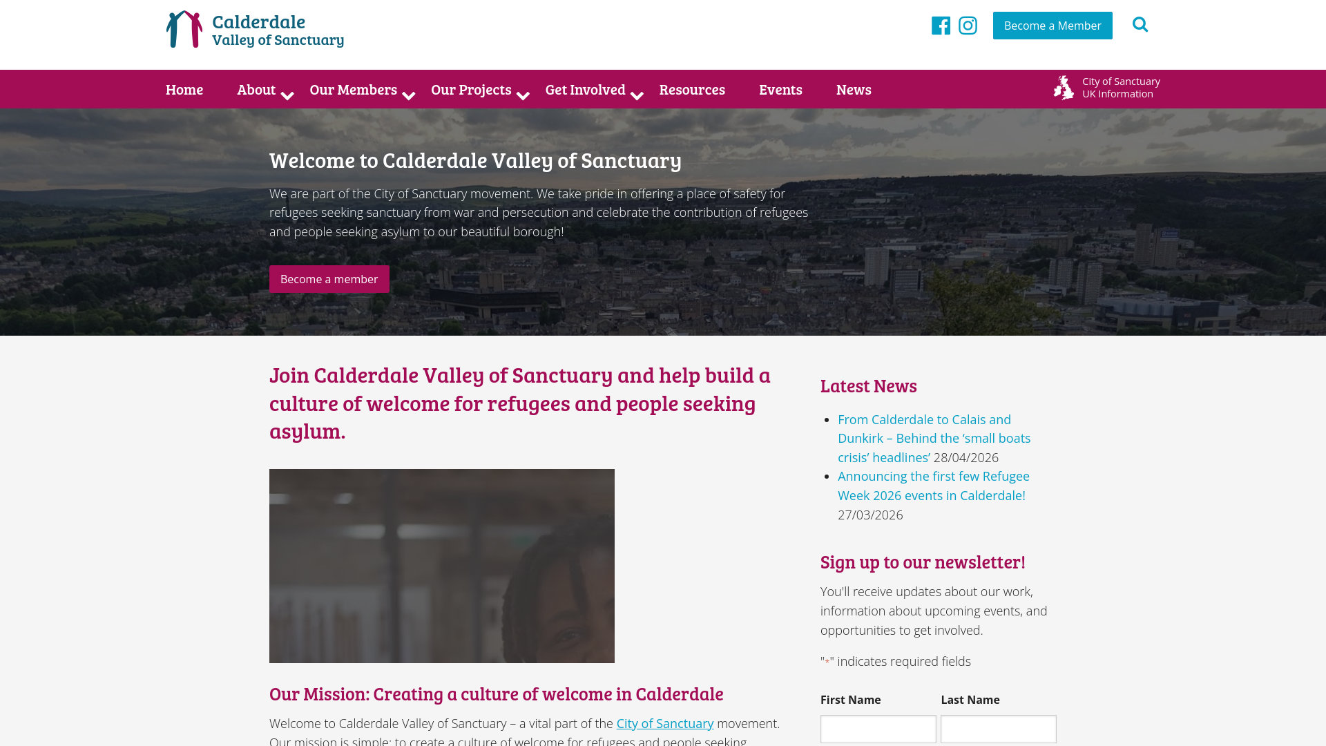 Website screenshot