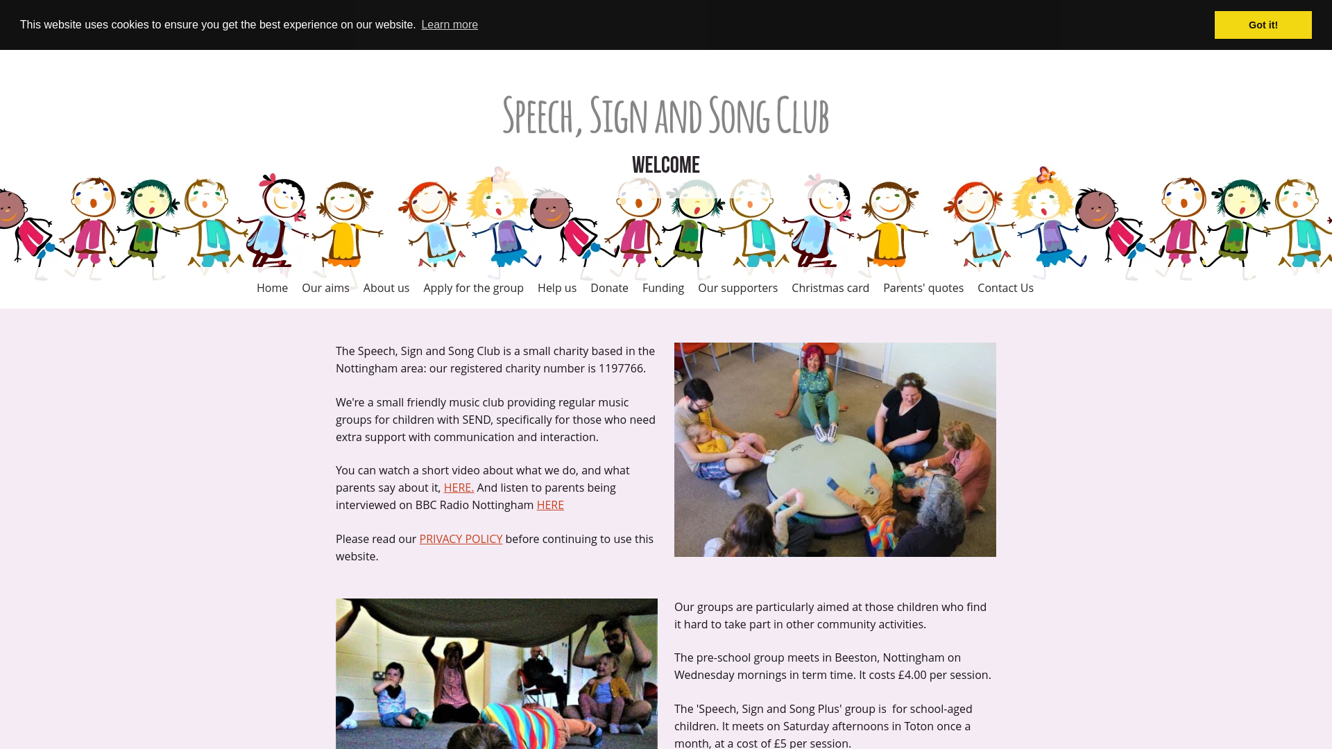 Website screenshot