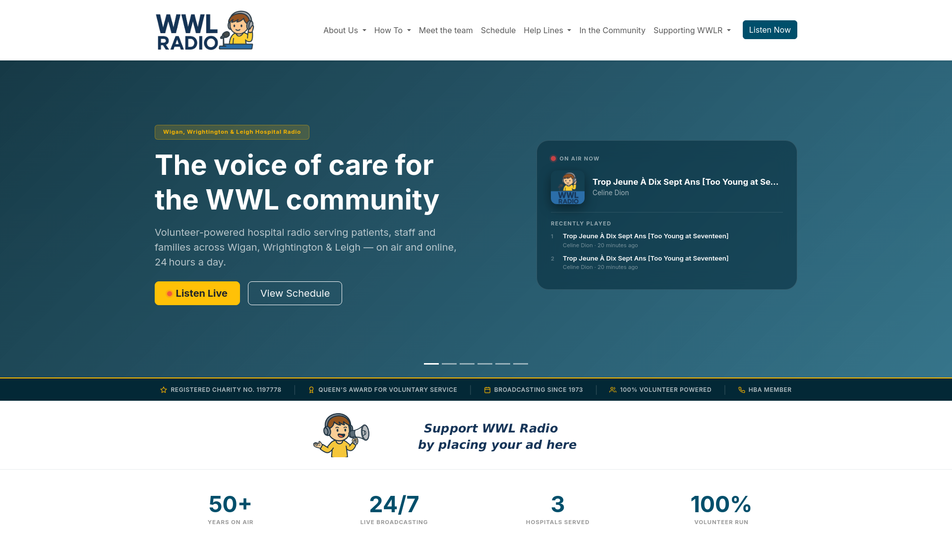 Website screenshot