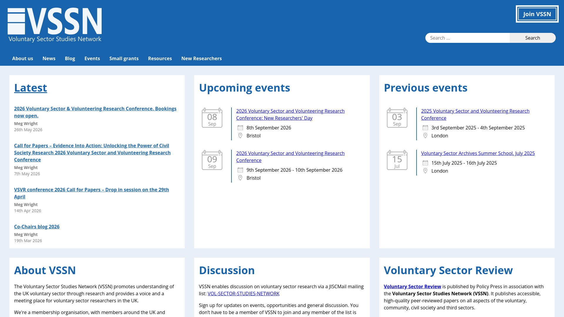 Website screenshot
