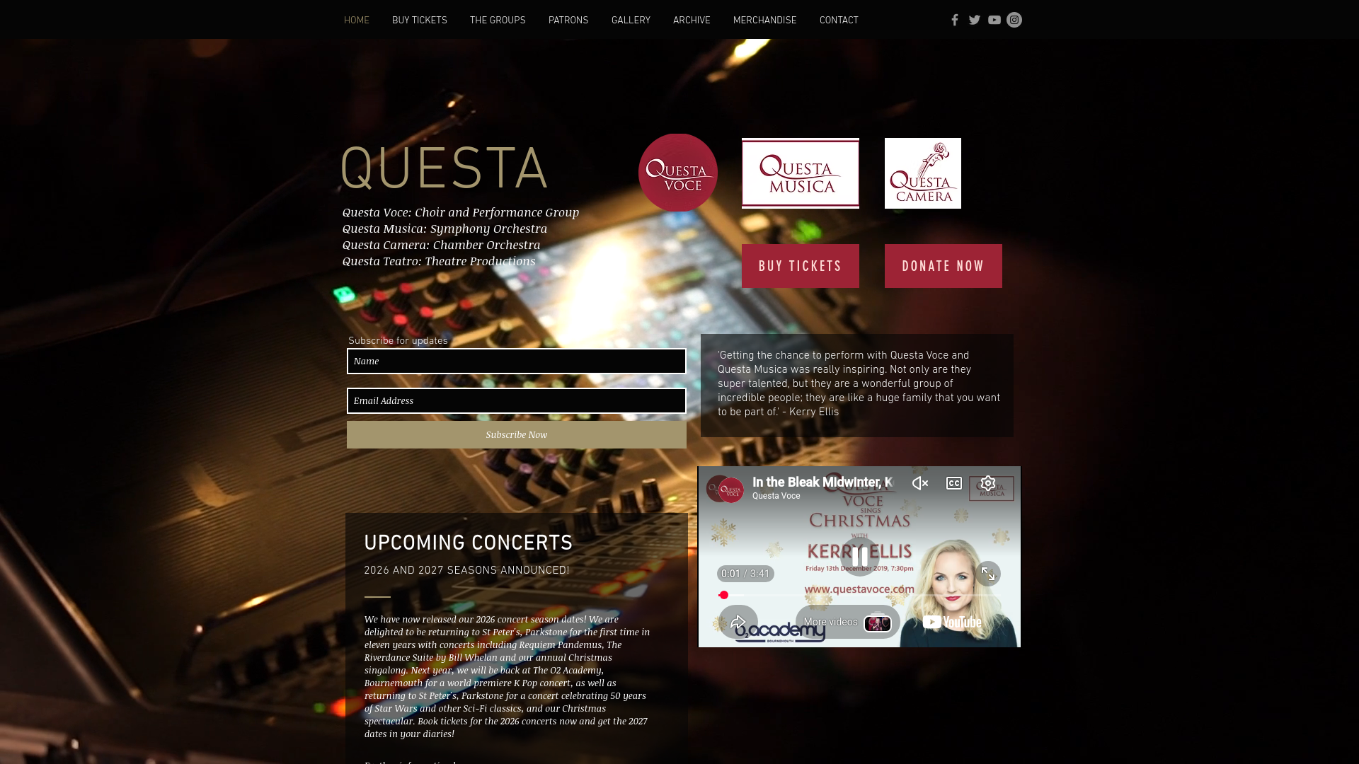 Website screenshot
