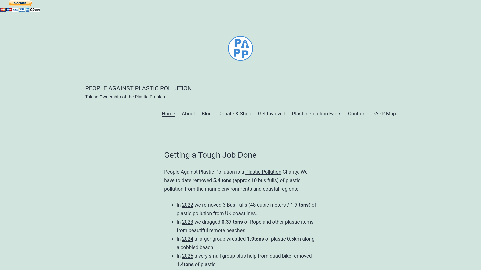 Website screenshot