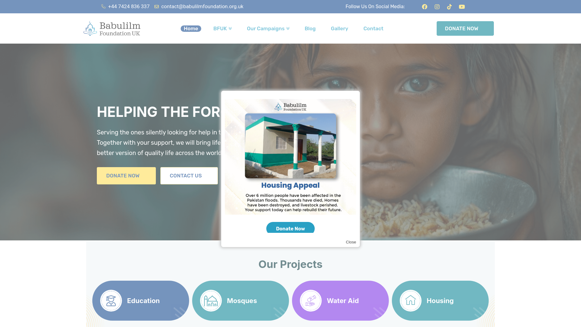 Website screenshot