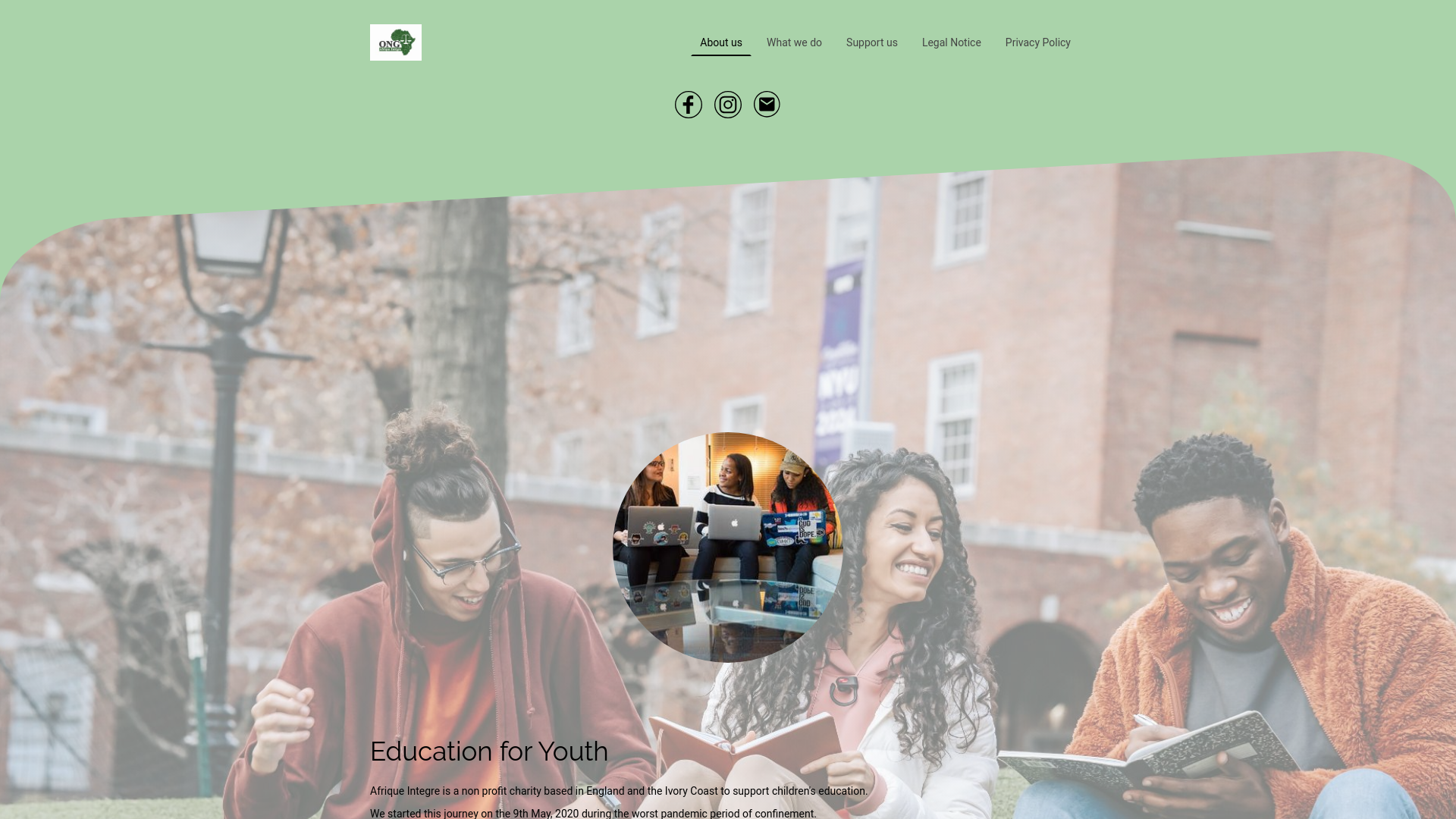 Website screenshot