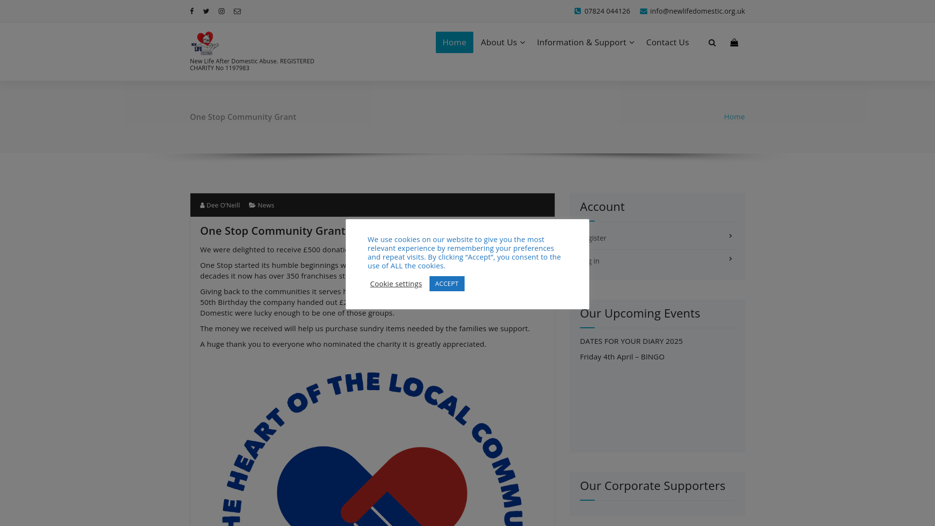 Website screenshot