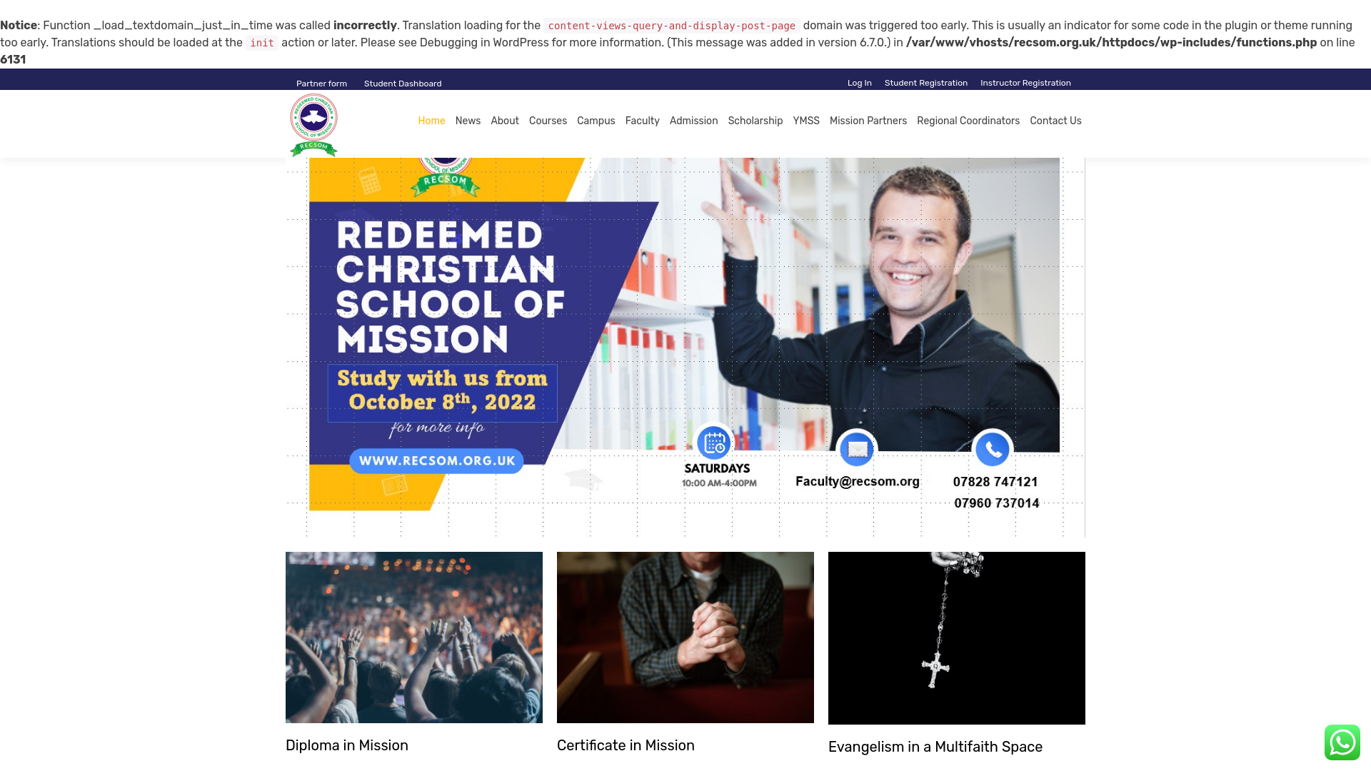 Website screenshot