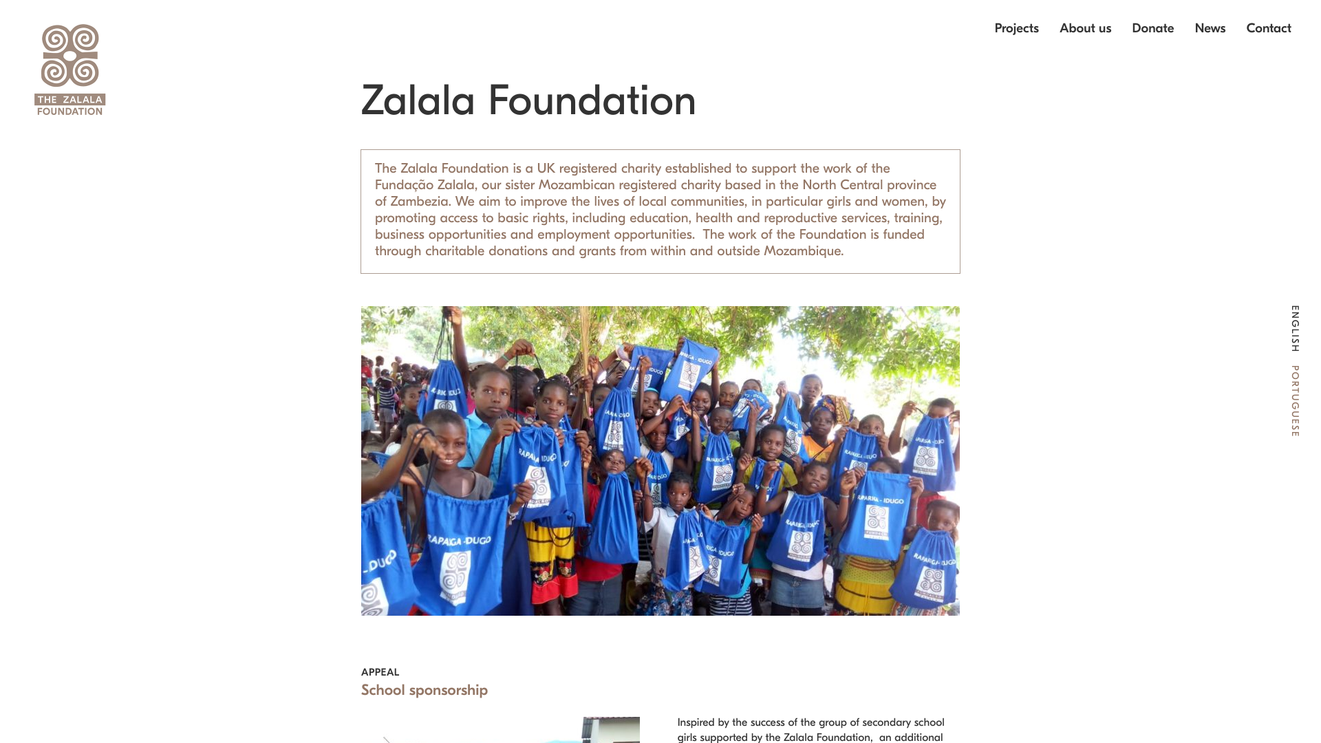 Website screenshot
