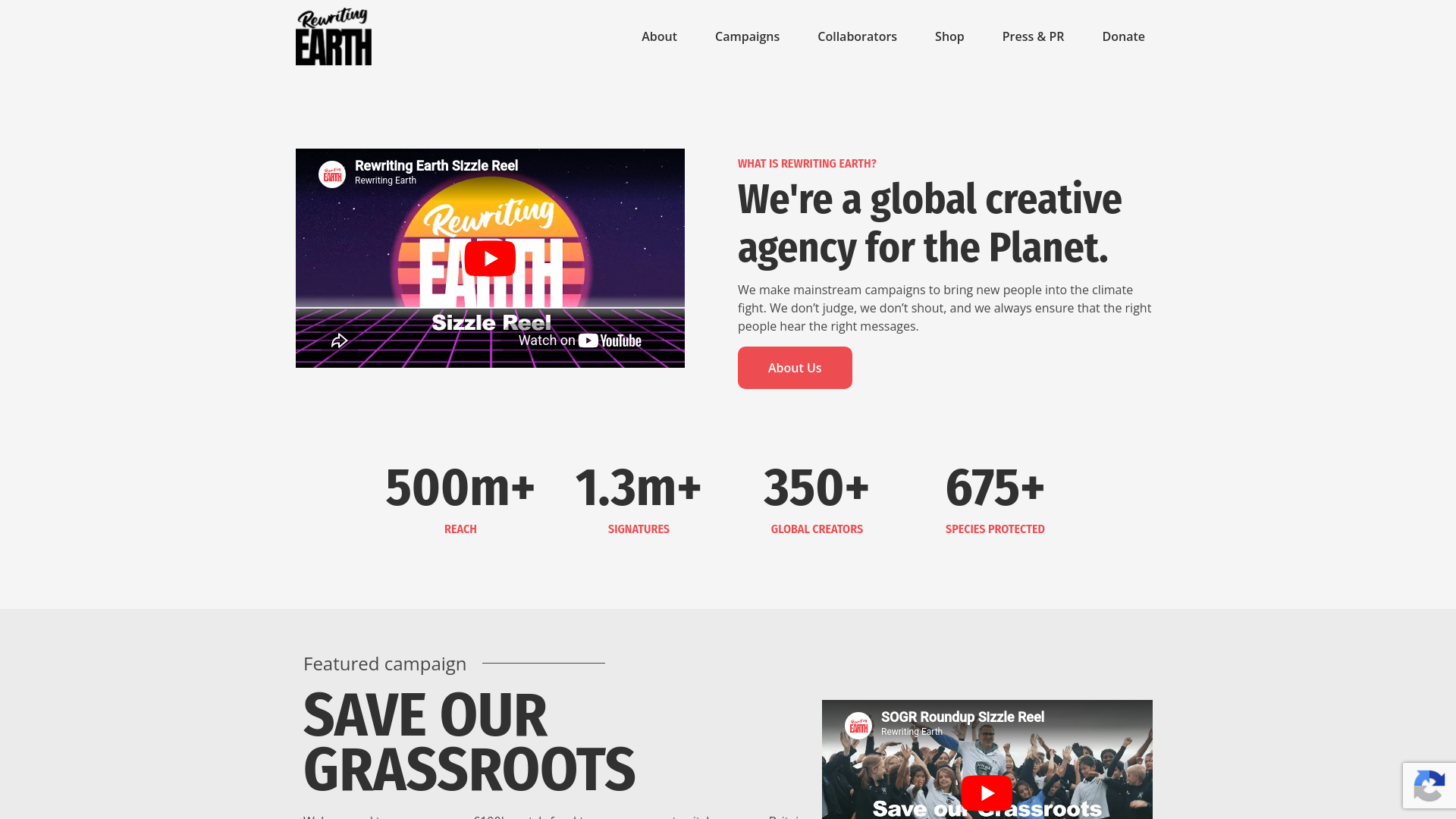 Website screenshot