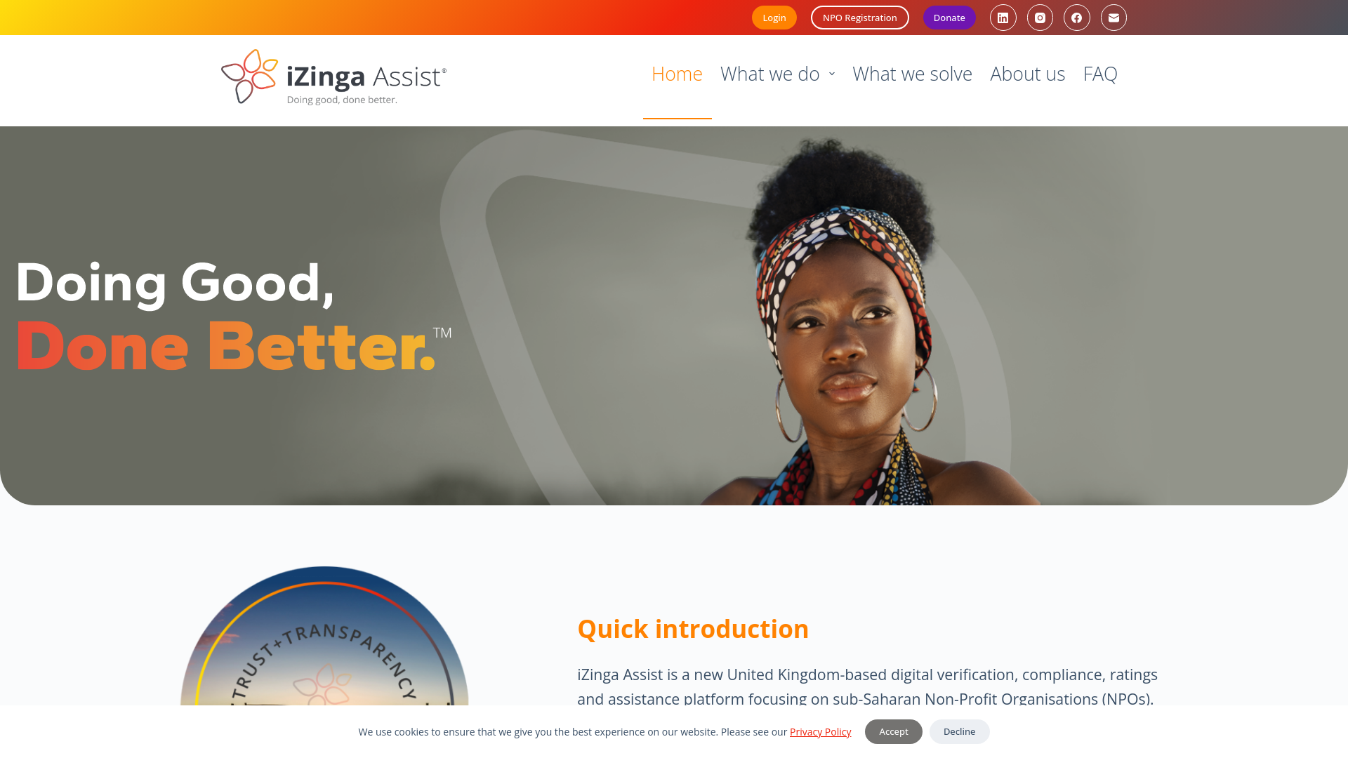Website screenshot