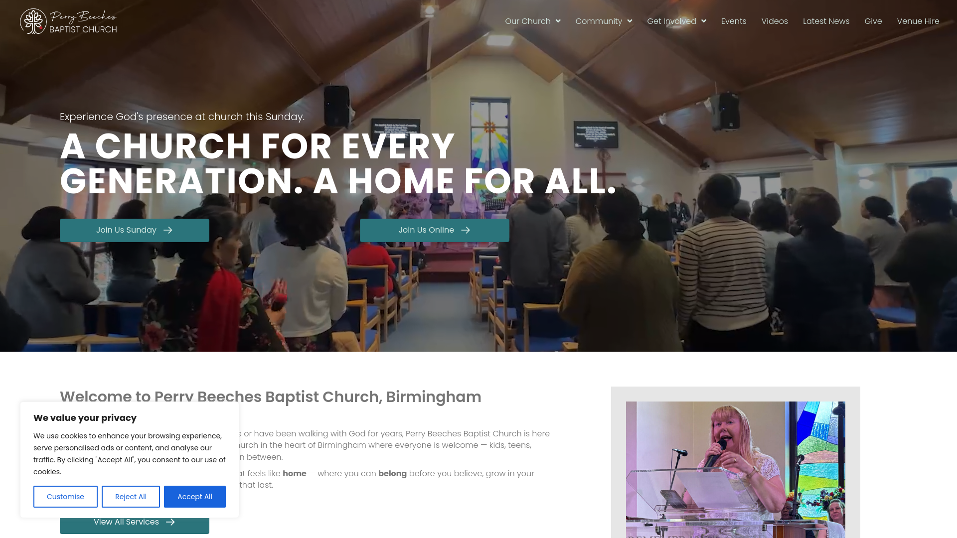 Website screenshot