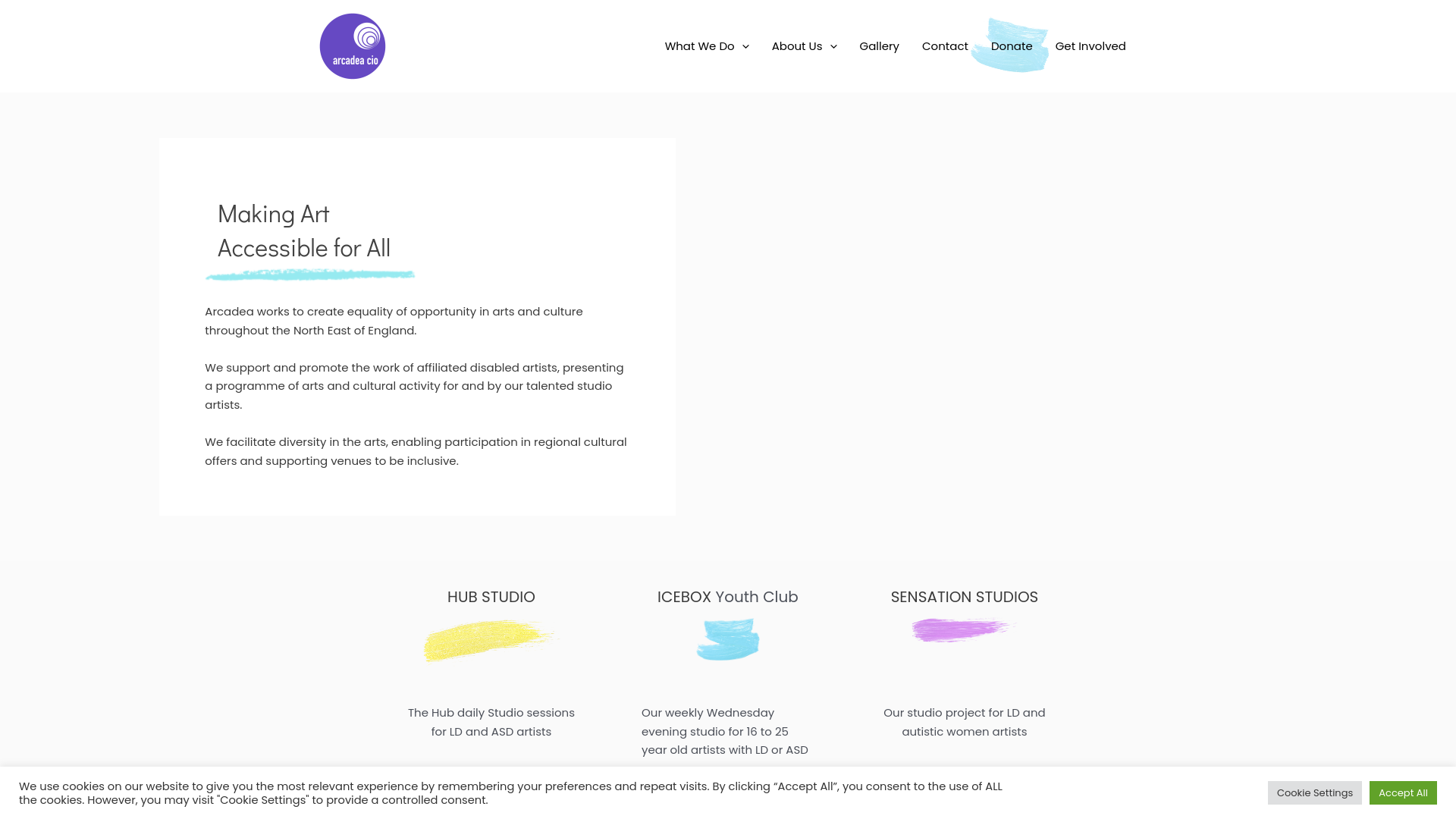 Website screenshot