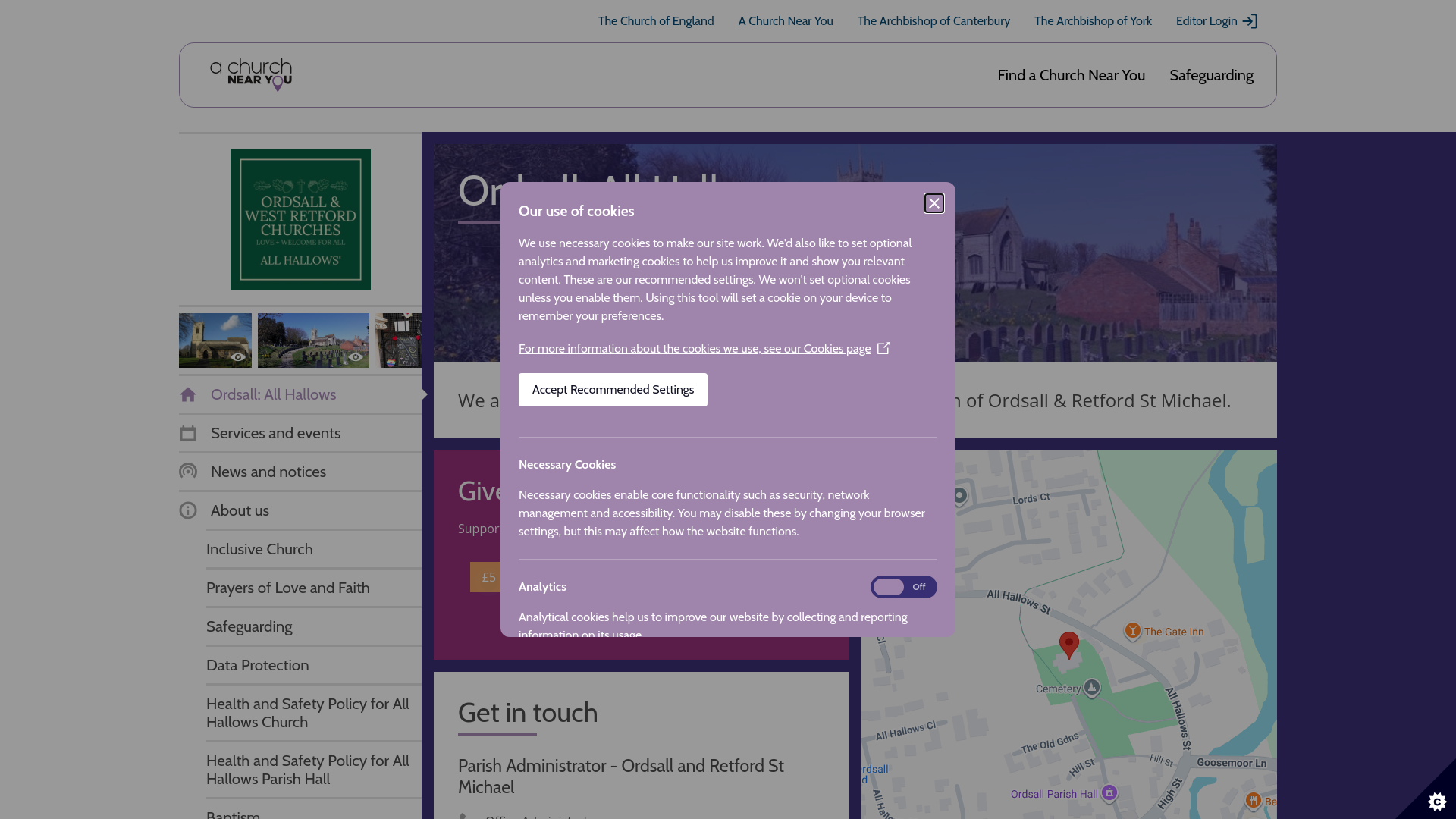Website screenshot