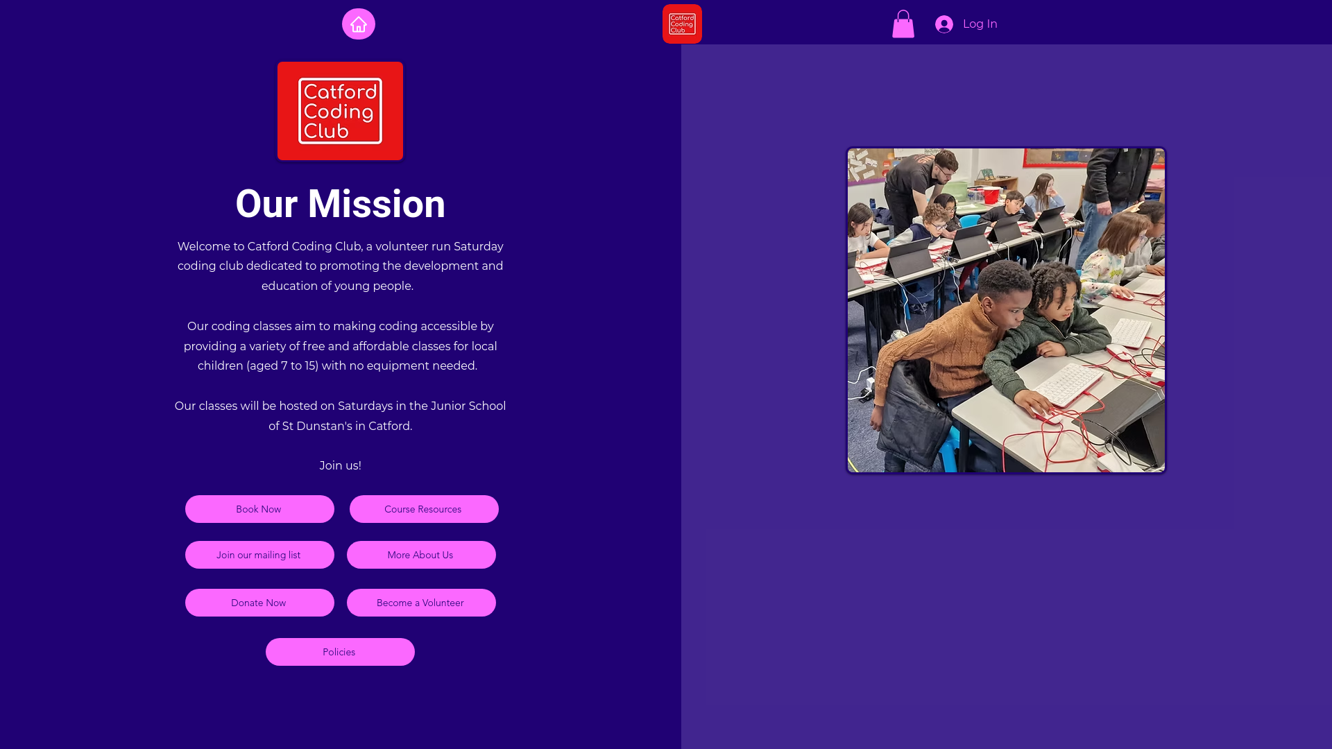 Website screenshot