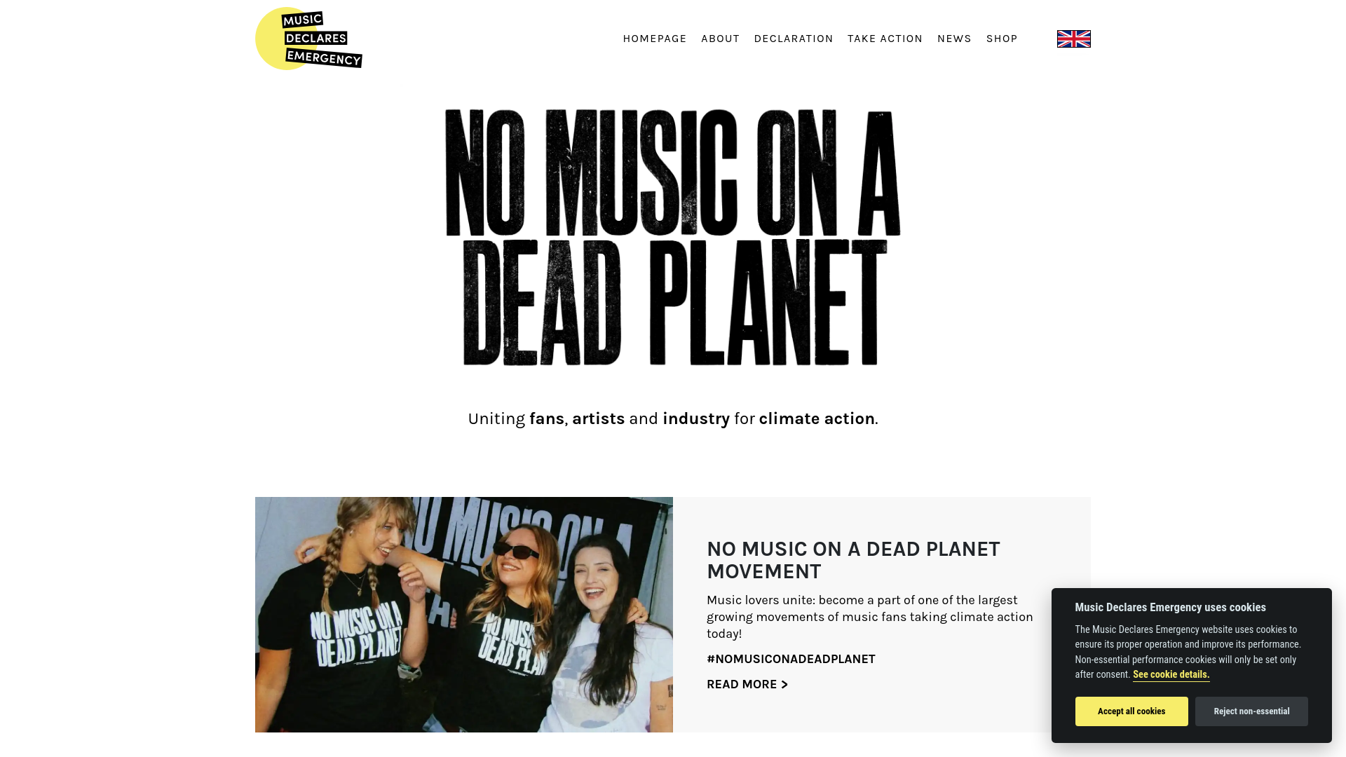 Website screenshot