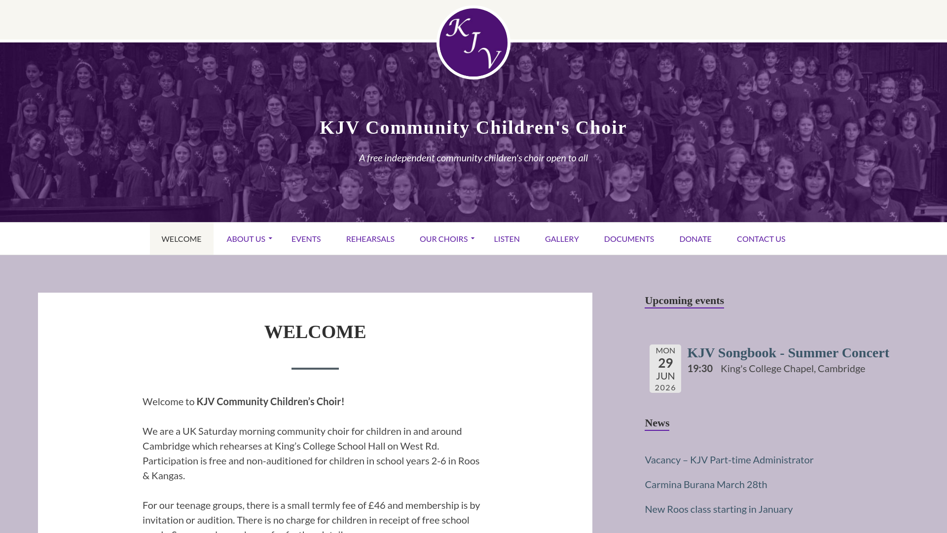 Website screenshot
