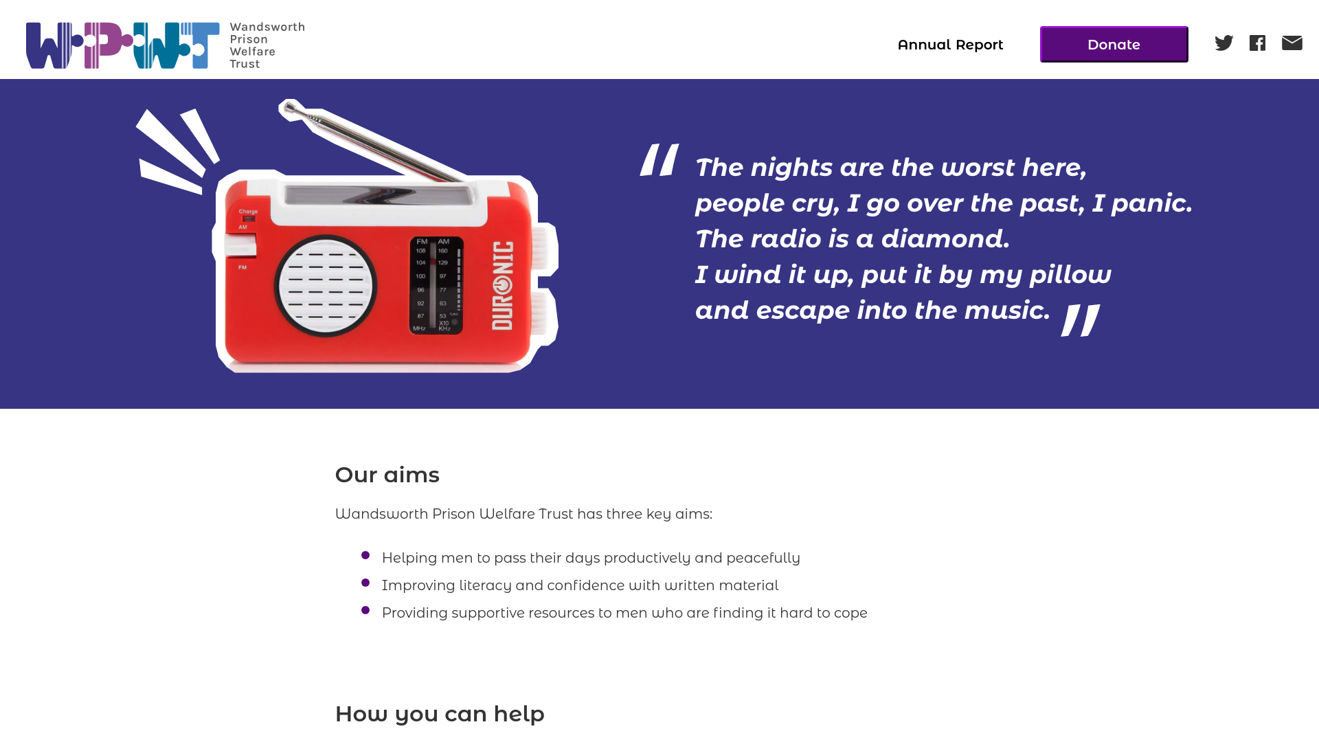 Website screenshot