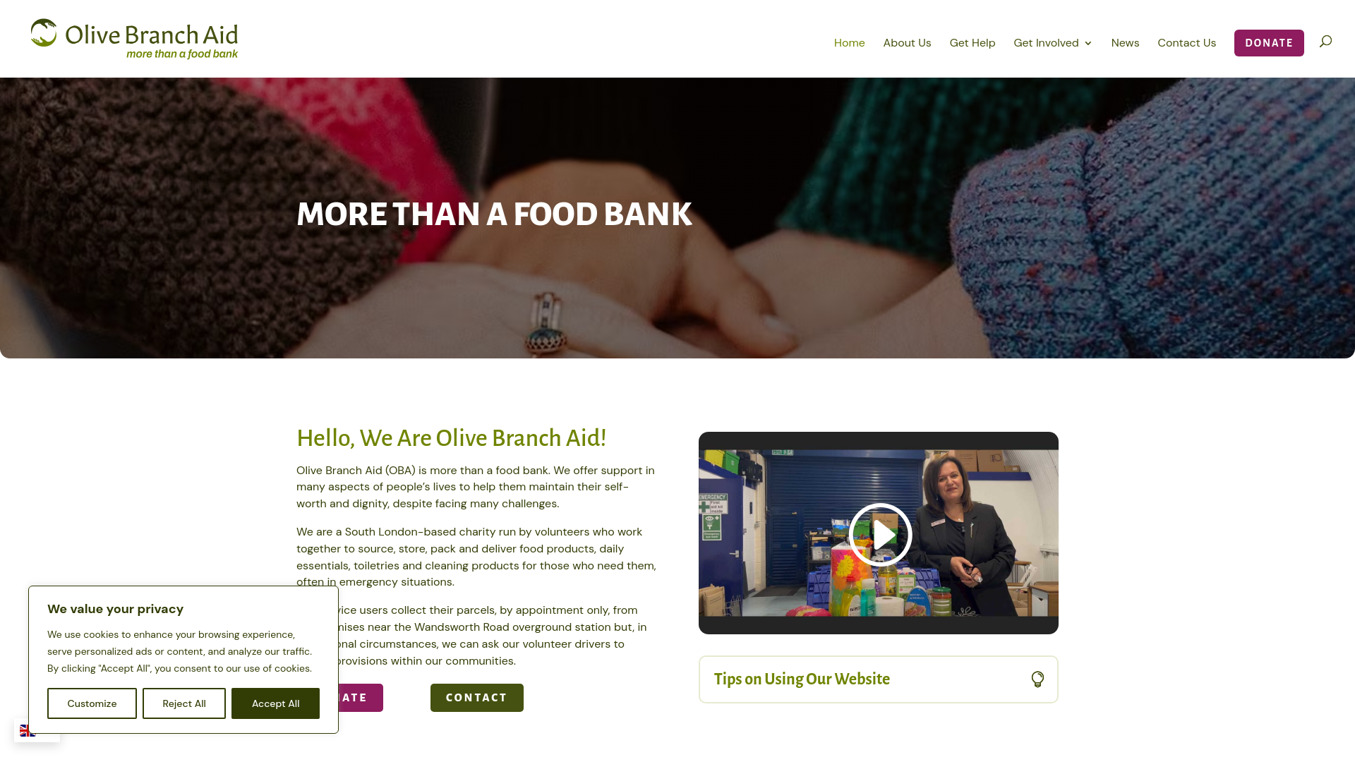 Website screenshot