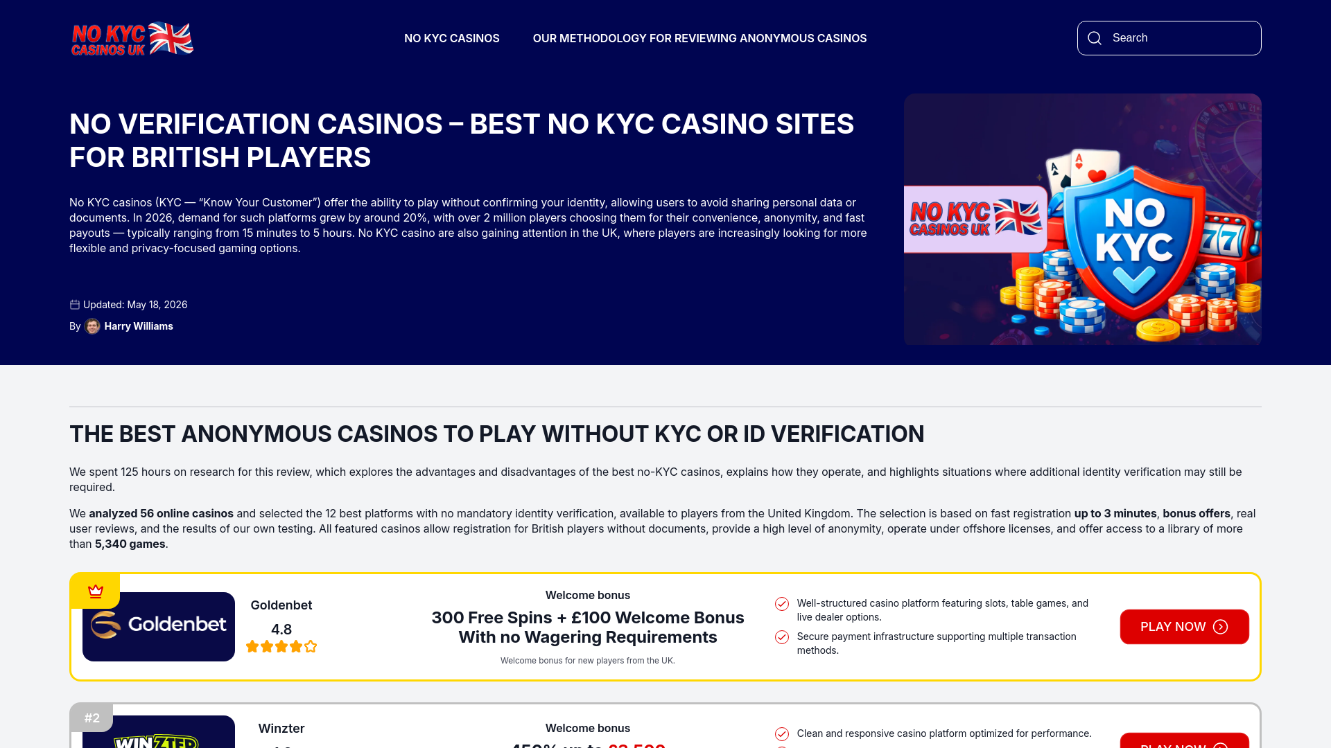 Website screenshot