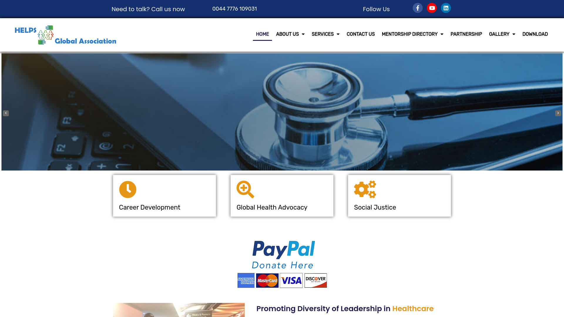 Website screenshot