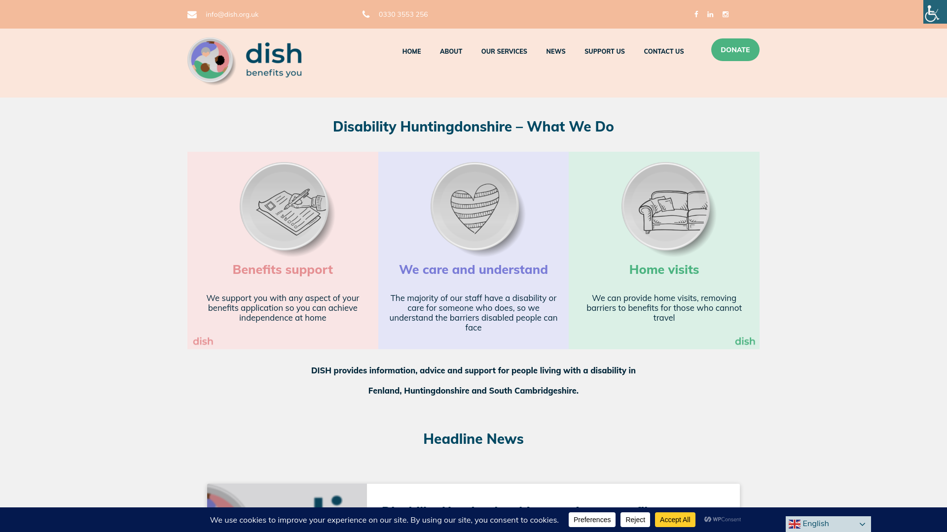 Website screenshot