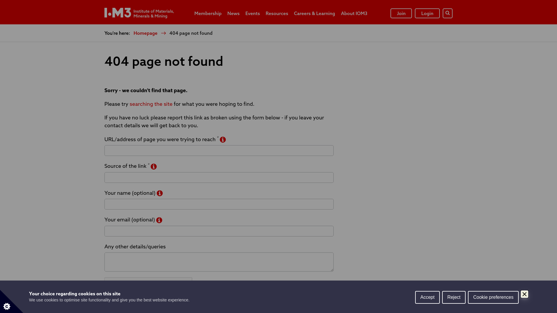 Website screenshot