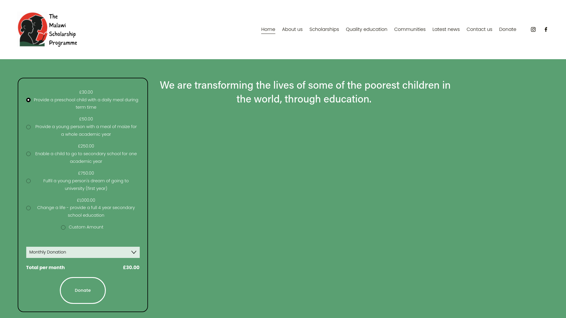 Website screenshot