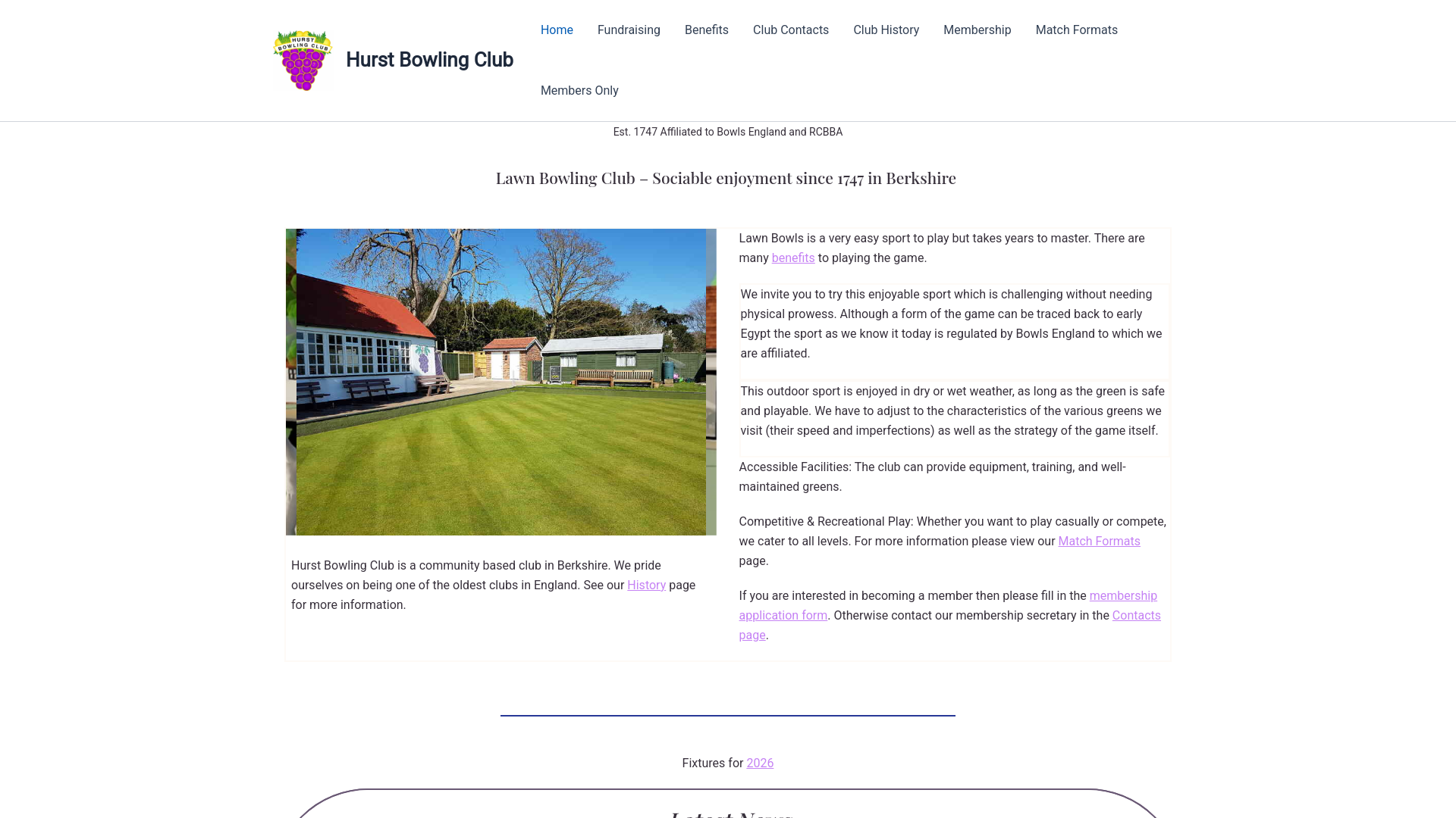 Website screenshot