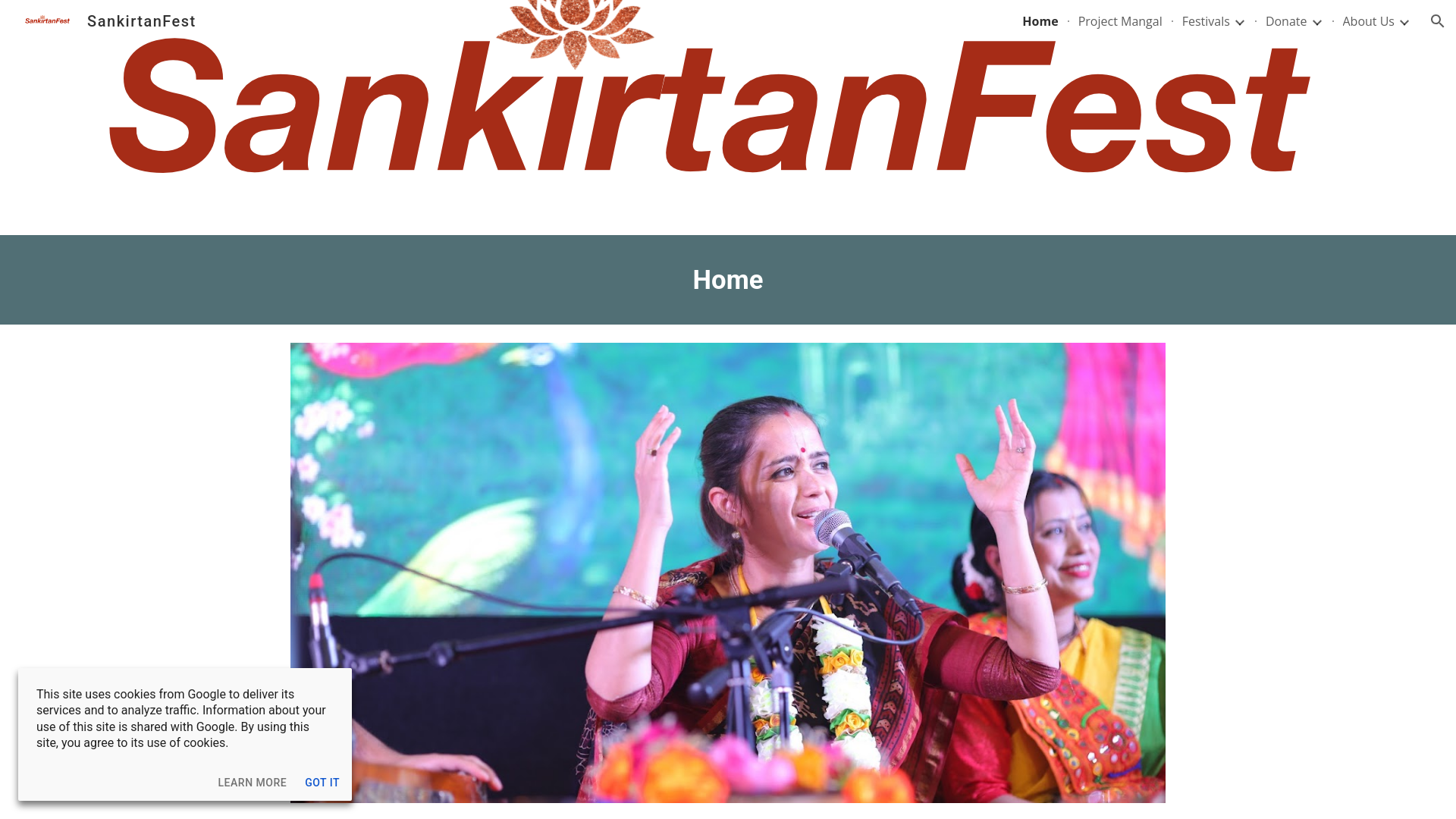 Website screenshot