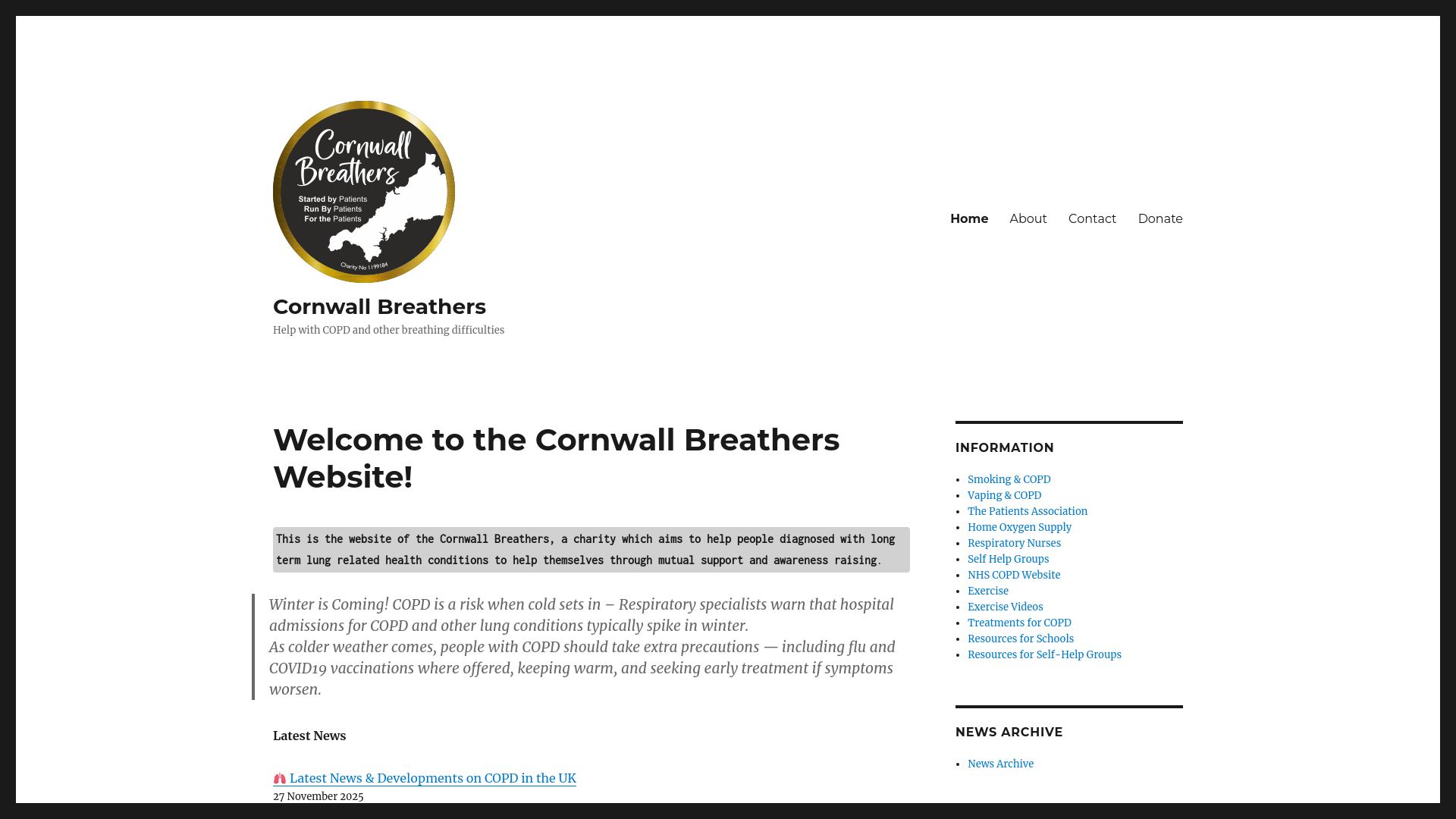 Website screenshot