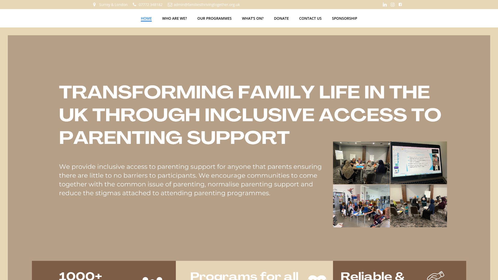 Website screenshot