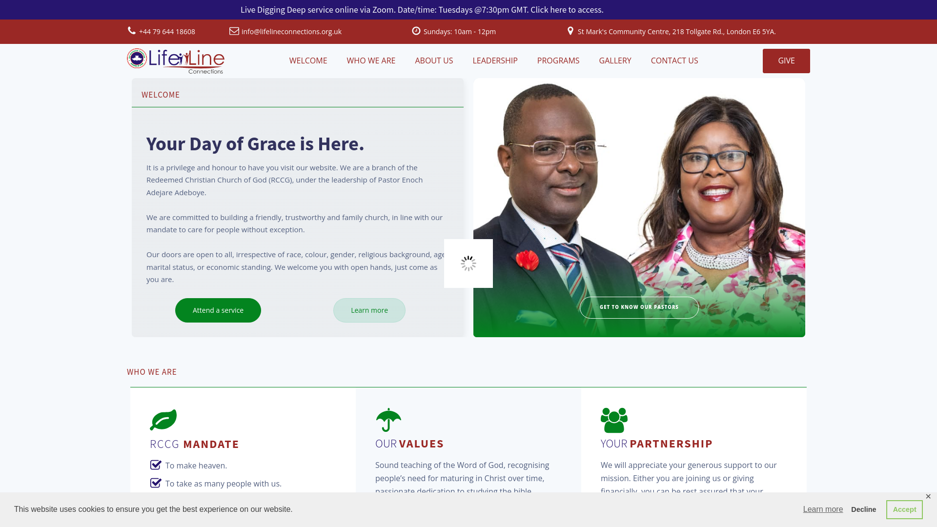 Website screenshot