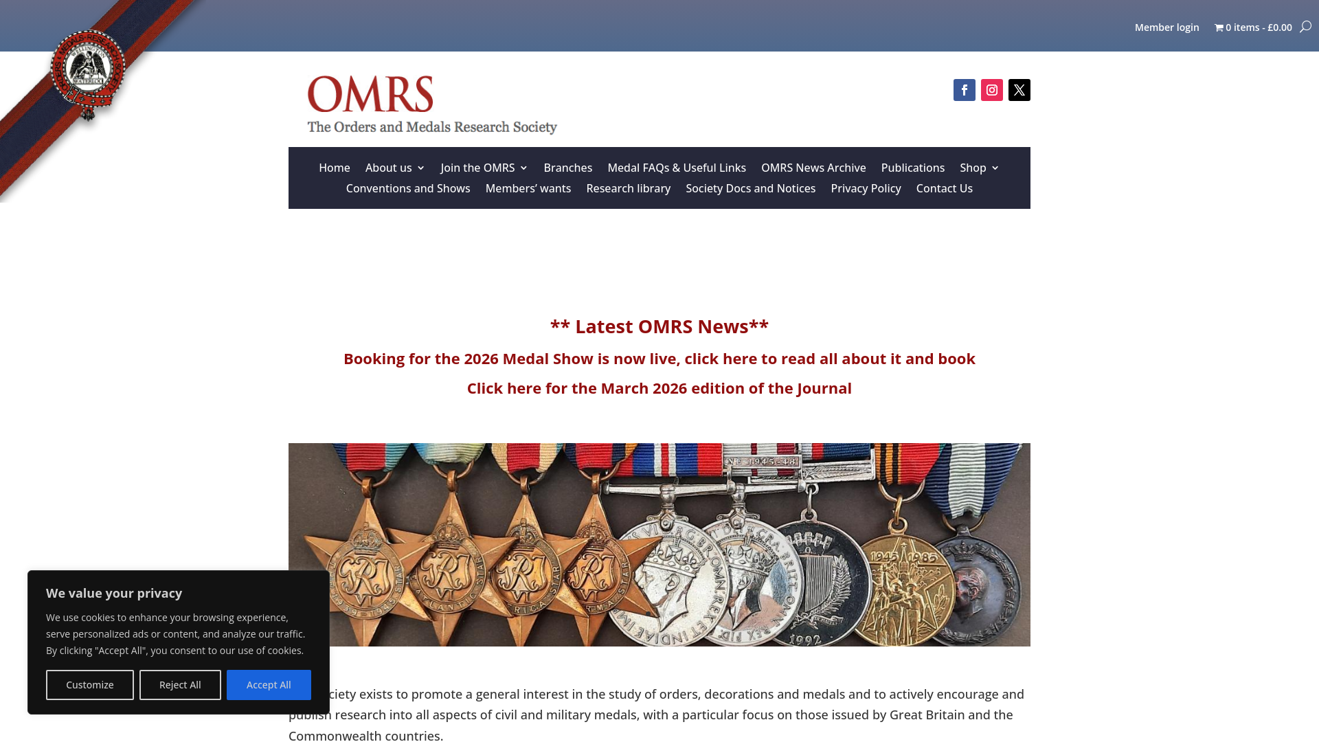 Website screenshot