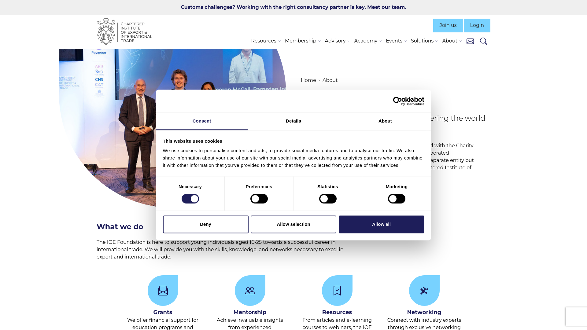 Website screenshot