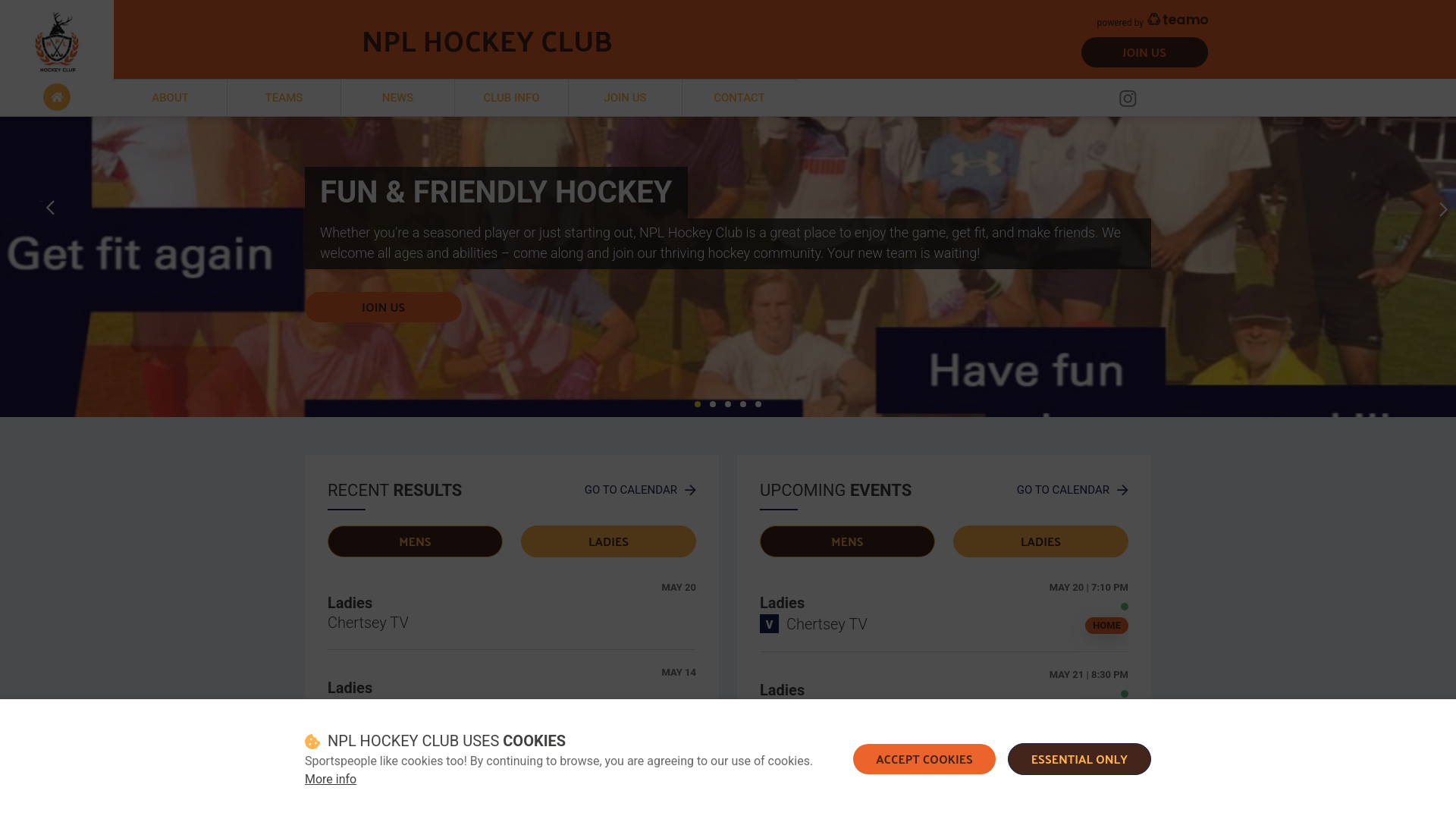 Website screenshot