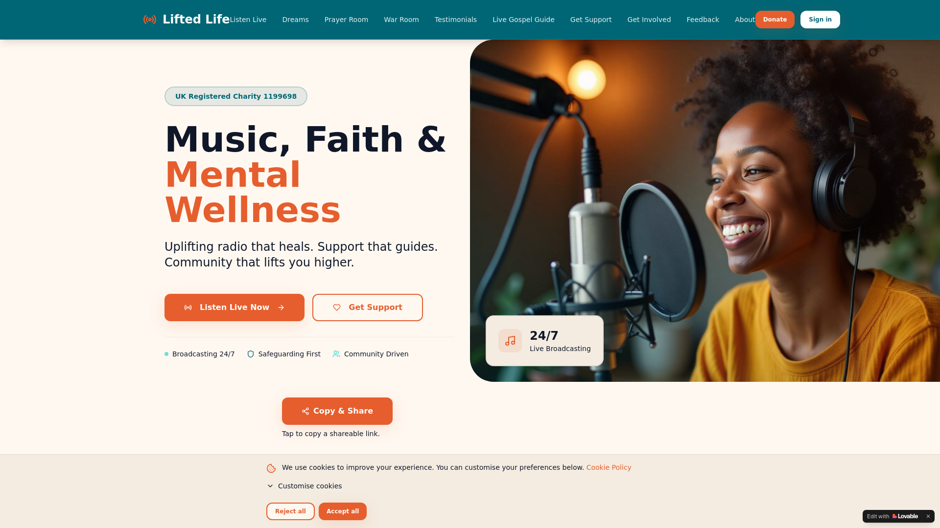 Website screenshot