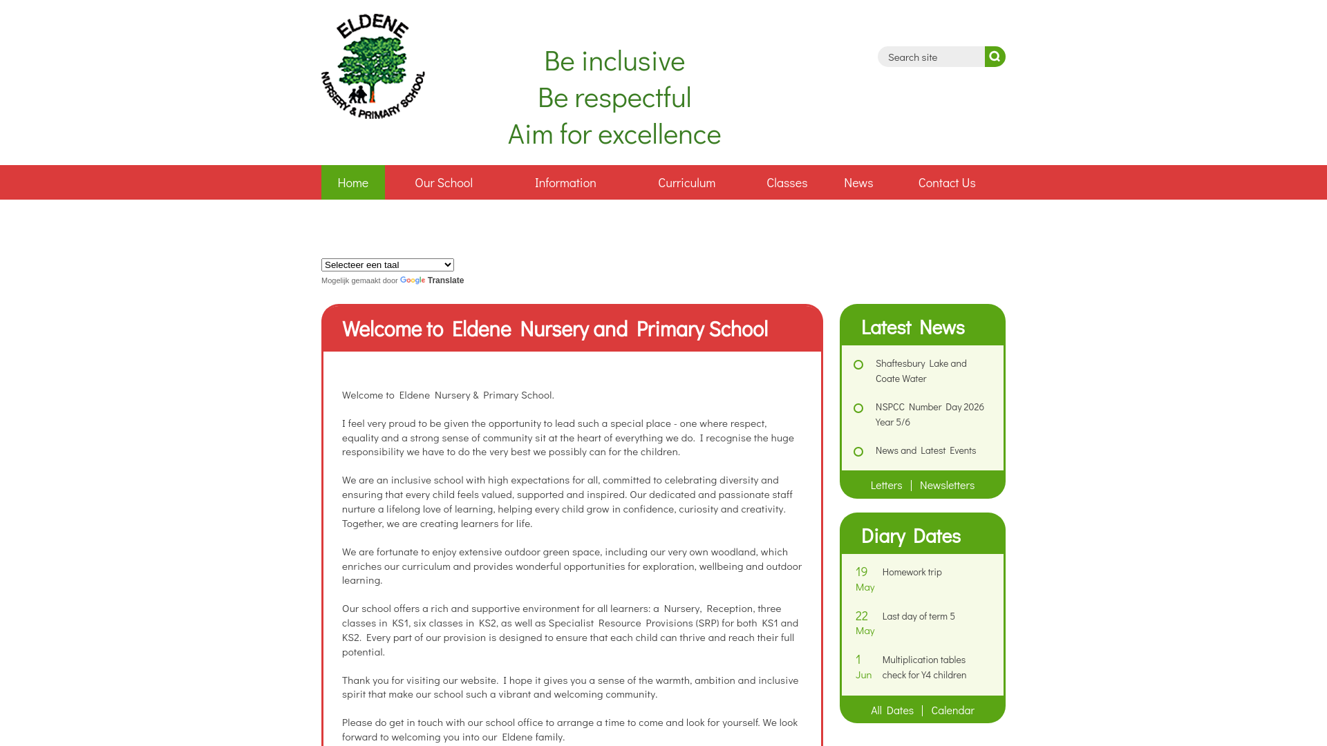 Website screenshot
