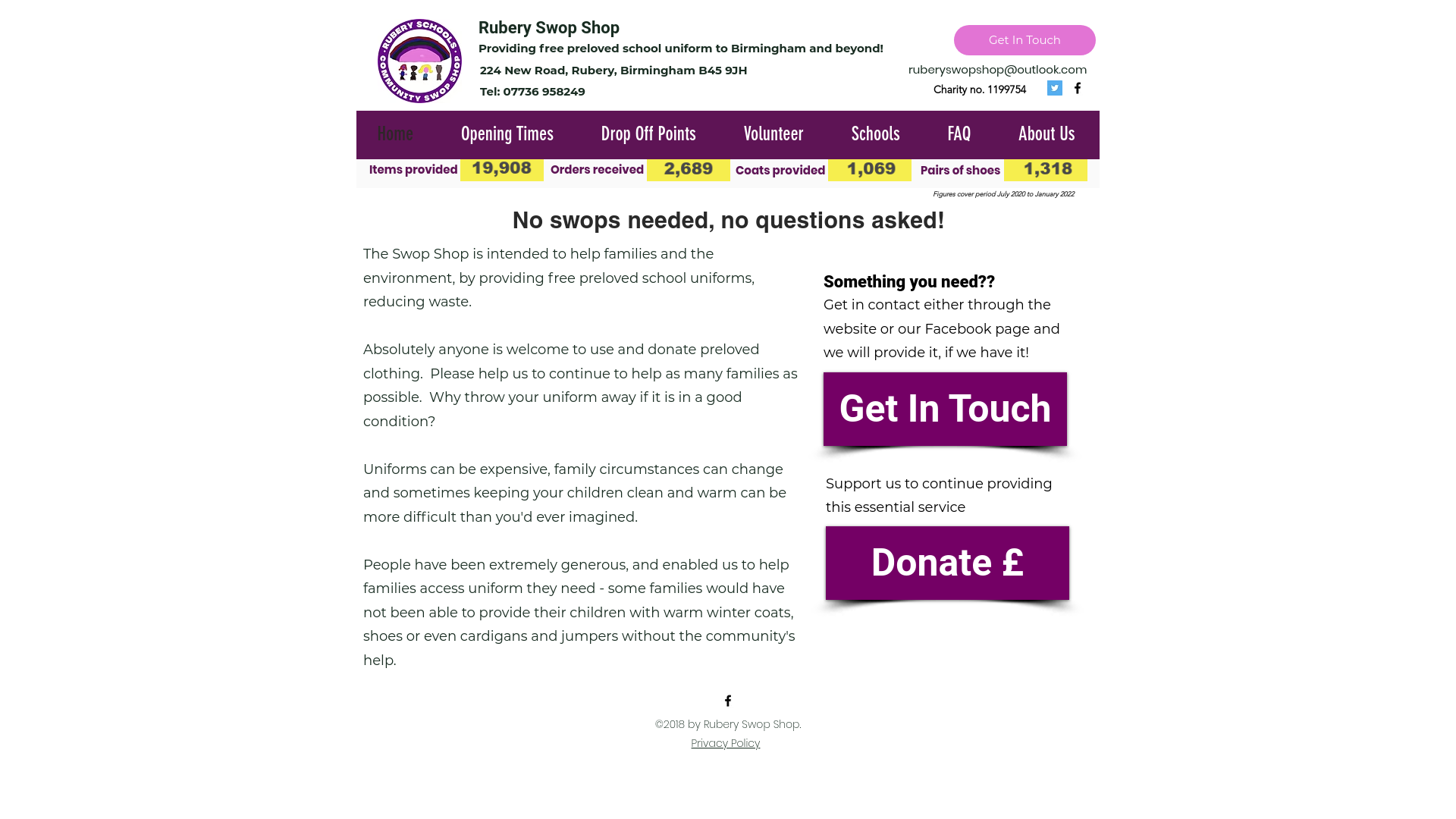 Website screenshot