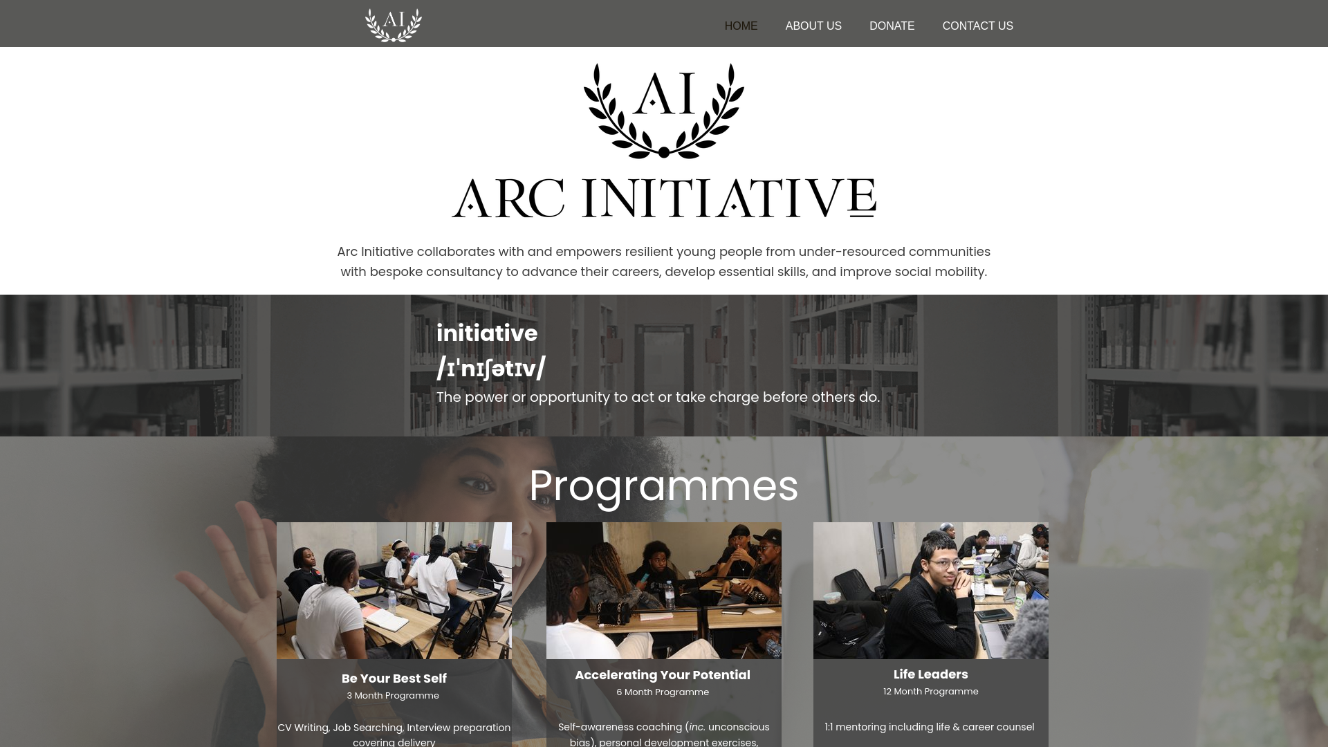 Website screenshot
