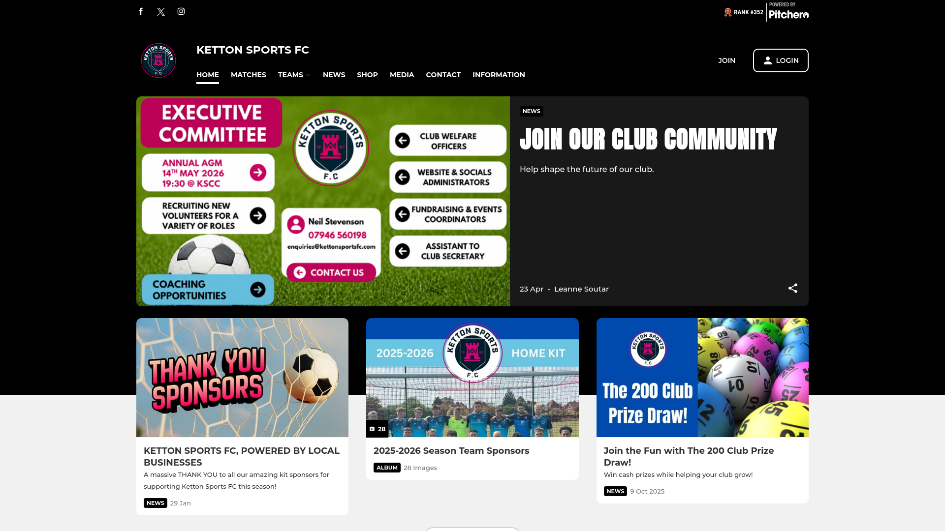 Website screenshot