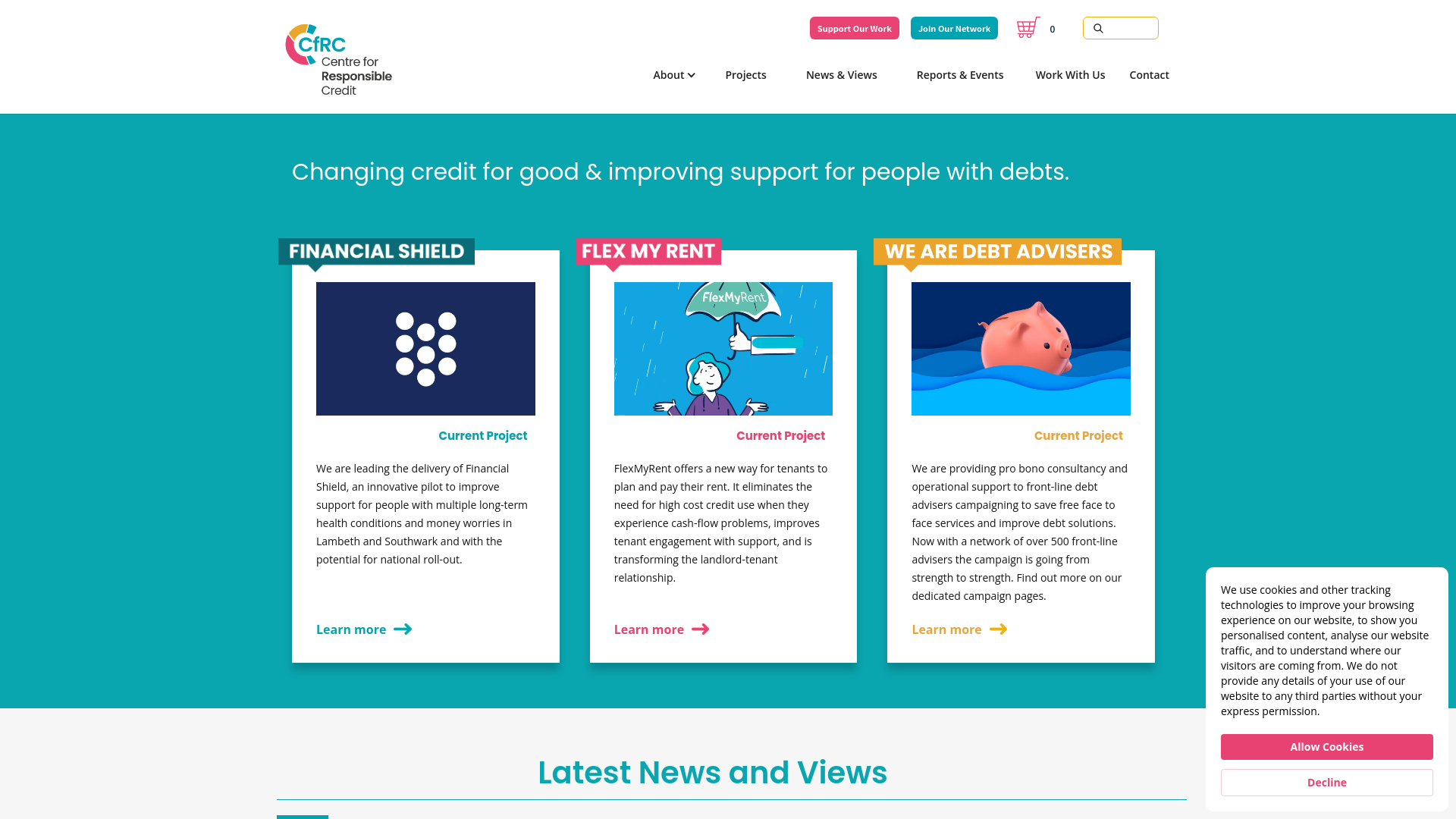 Website screenshot