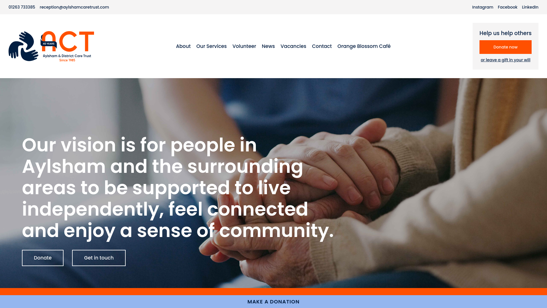 Website screenshot