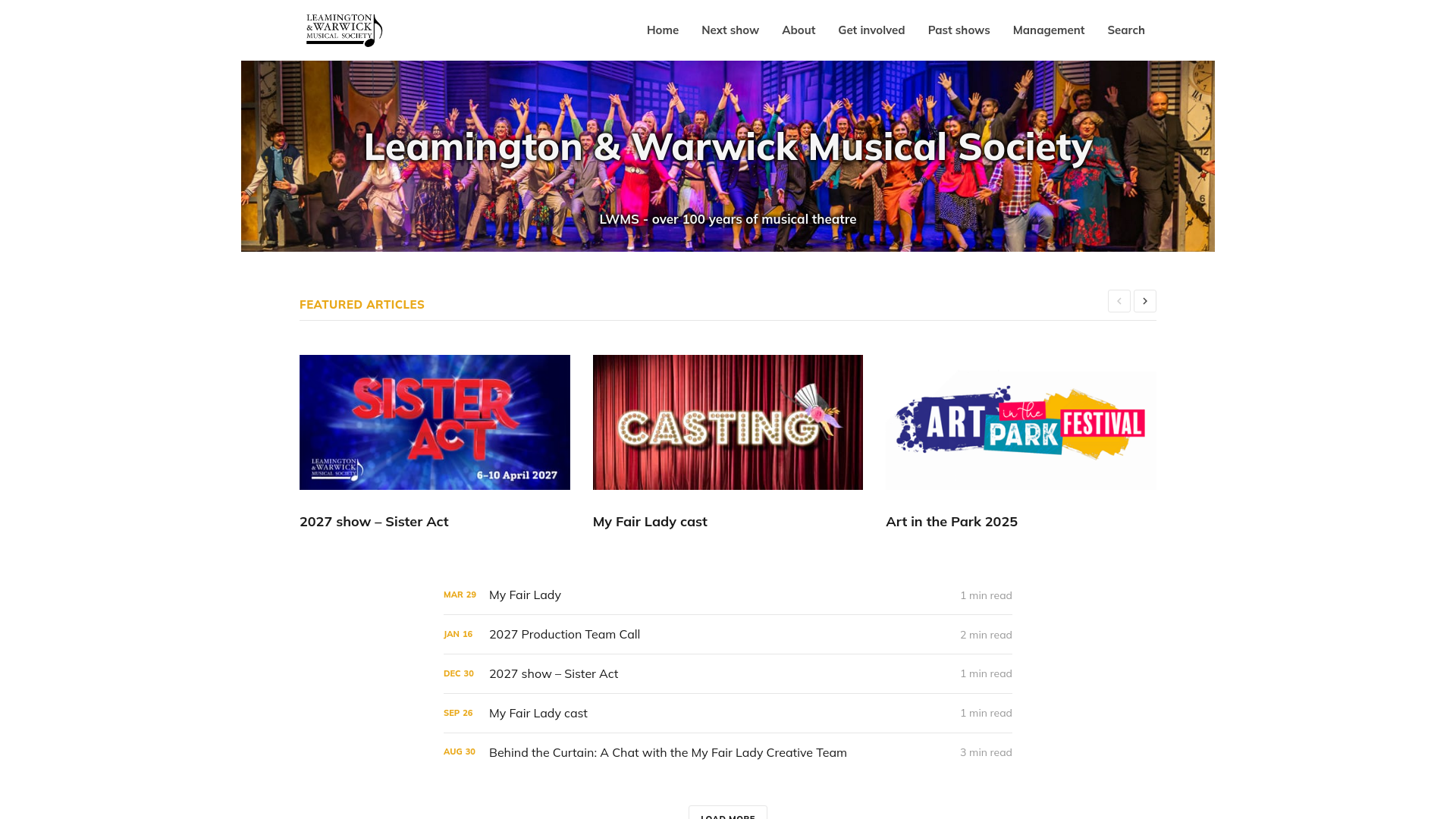 Website screenshot