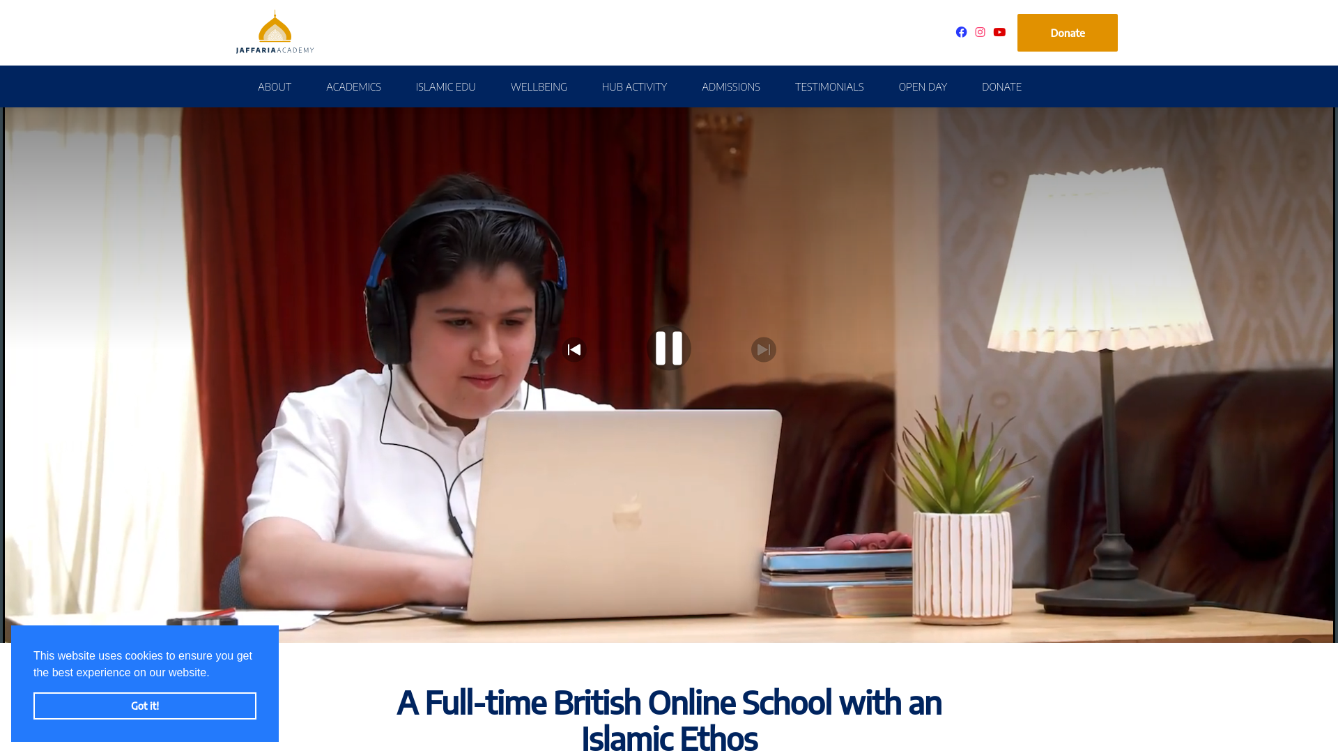 Website screenshot