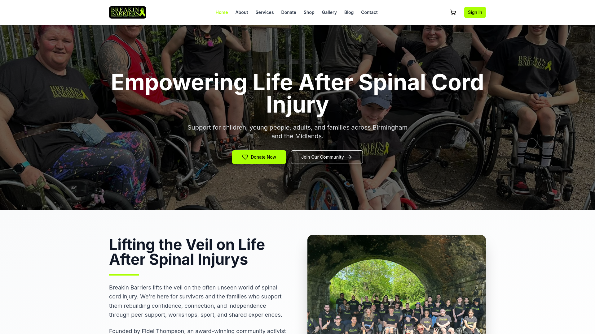 Website screenshot